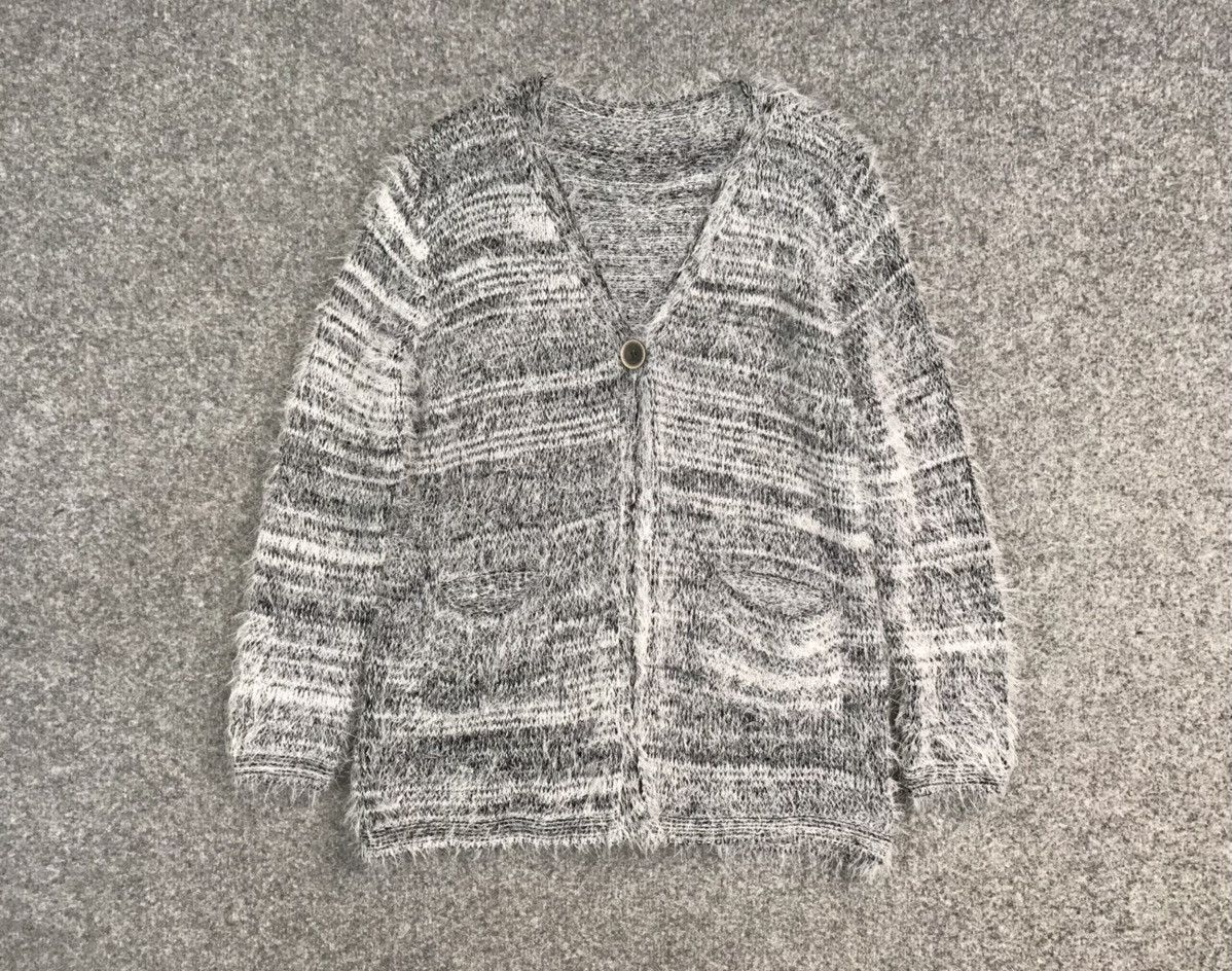 Japanese Brand Mohair Style Striped cardigan Size US S / EU 44-46 / 1 - 1 Thumbnail