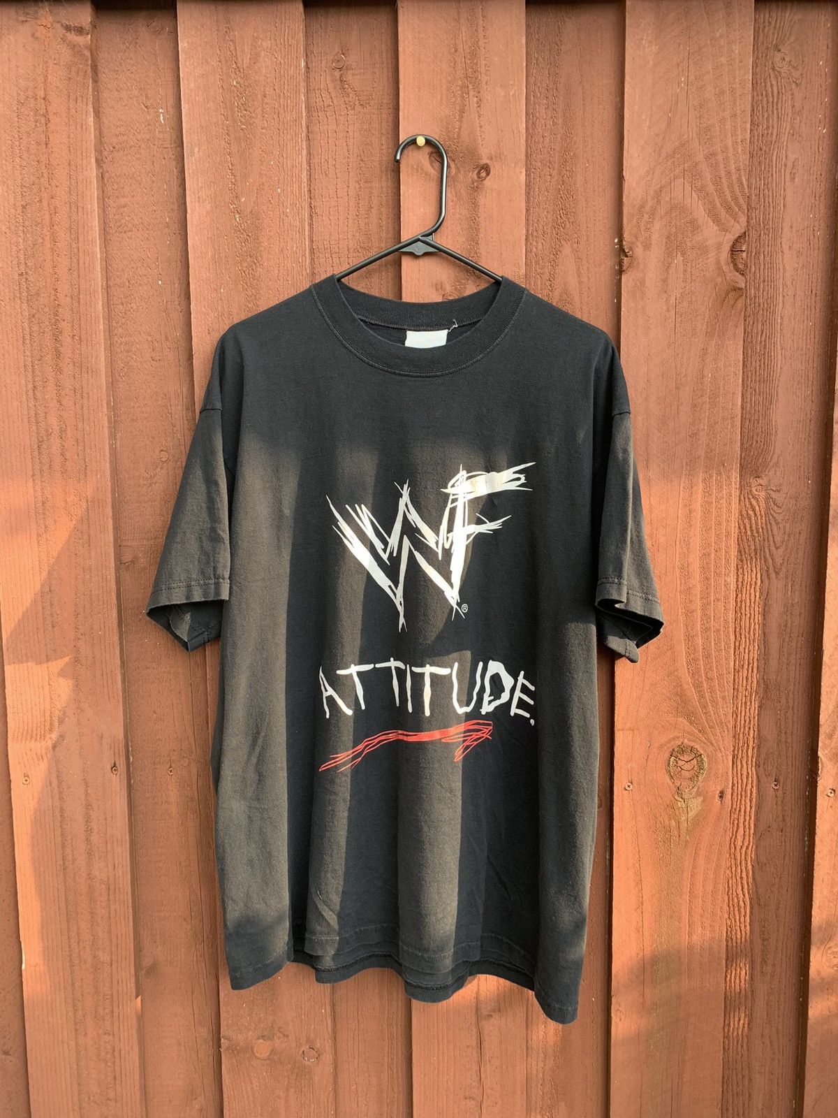 Vintage Vintage WWF Attitude logo Tee | Grailed