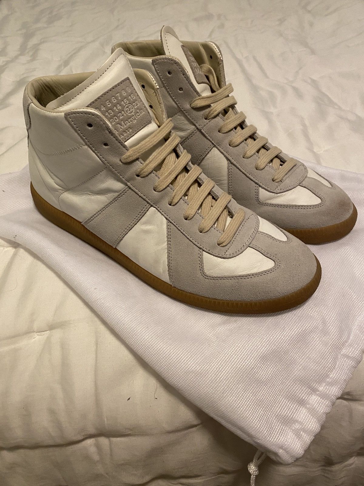 Maison Margiela Maison Margiela Replica High Sneaker White/Cream 