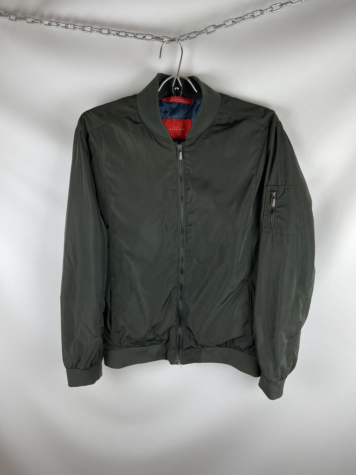 Vintage Basic Zara Man vintage nylon shimmer bomber jacket Size US XL / EU 56 / 4 - 1 Thumbnail