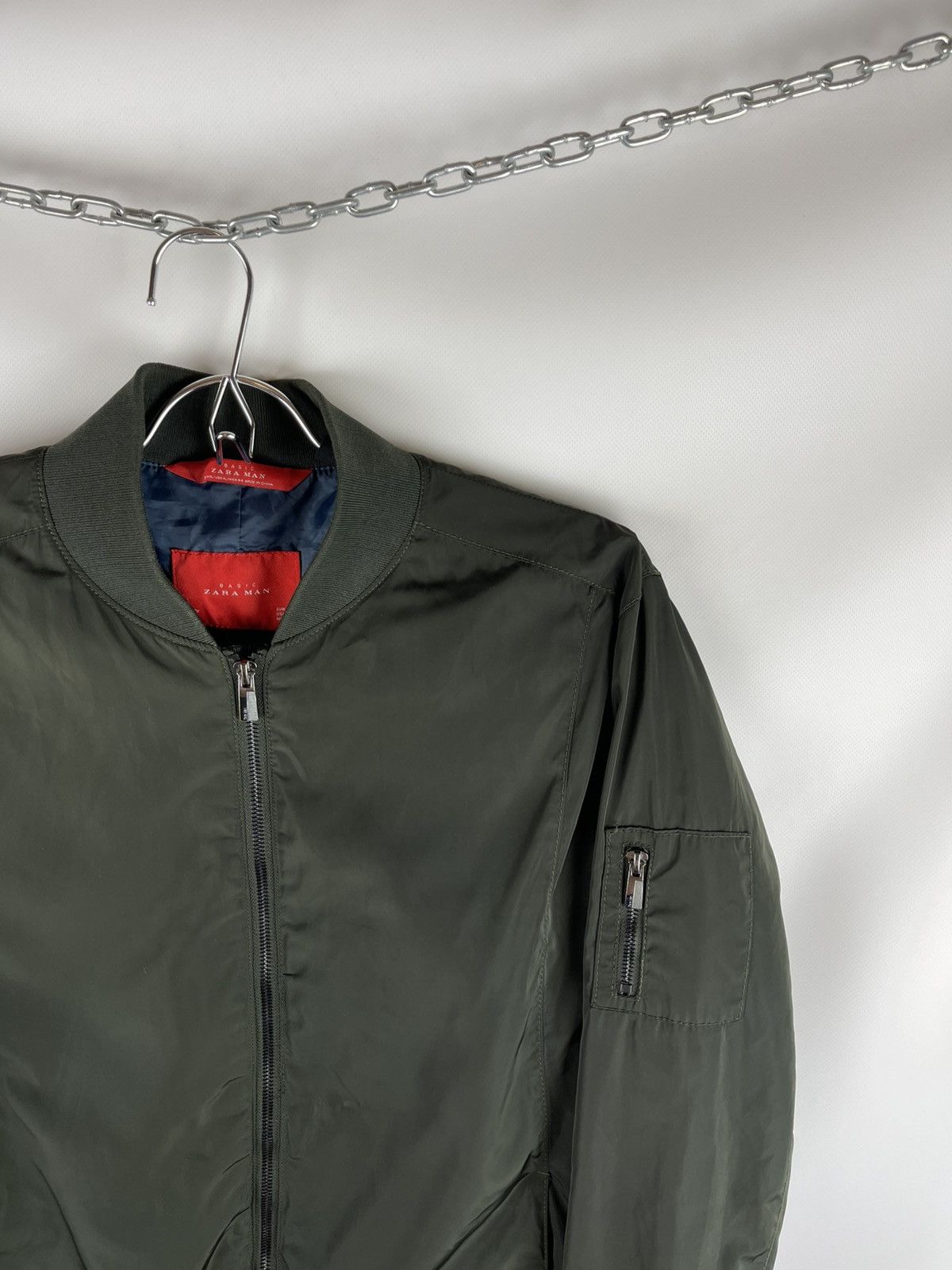 Vintage Basic Zara Man vintage nylon shimmer bomber jacket Size US XL / EU 56 / 4 - 4 Thumbnail