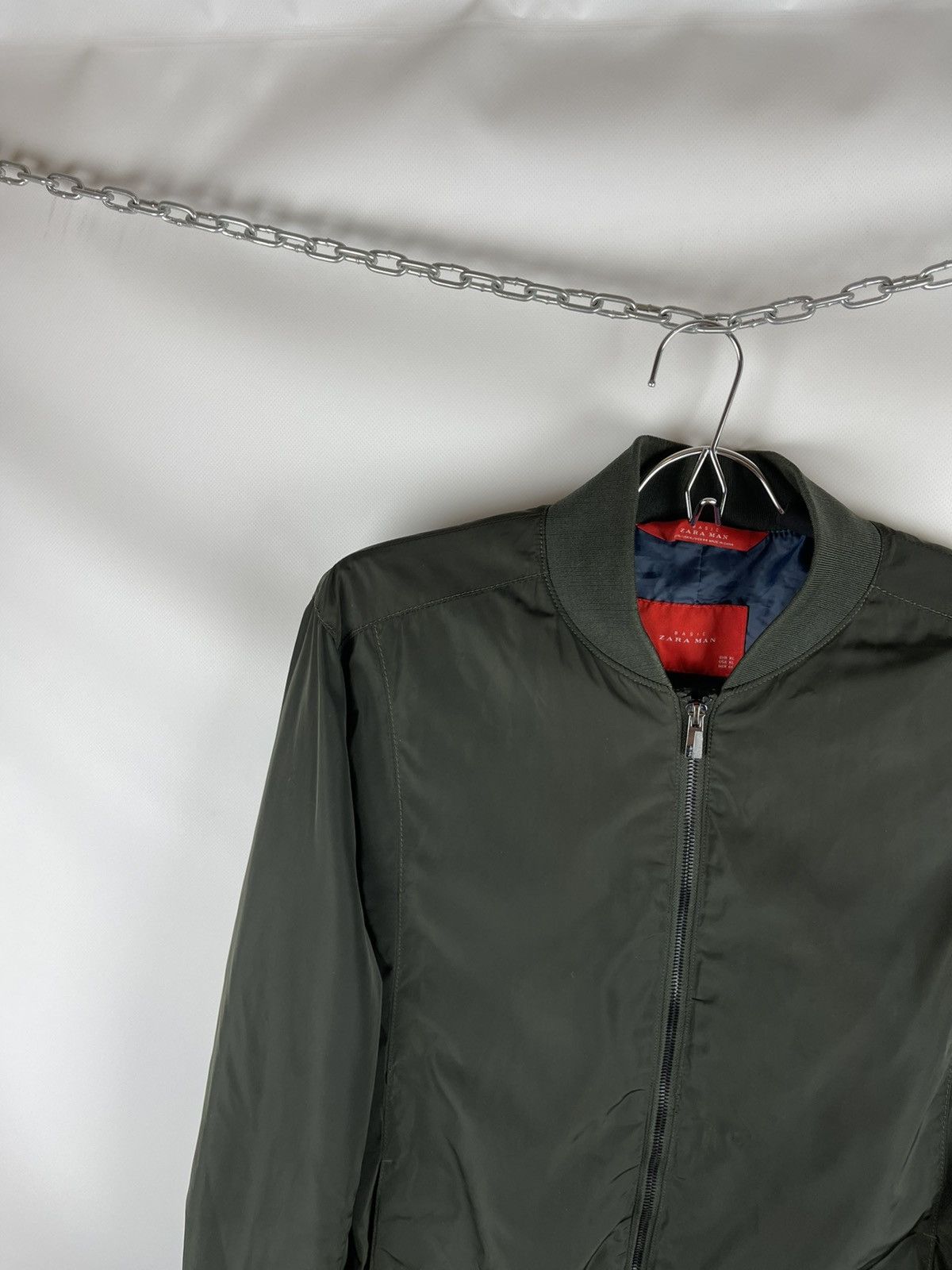 Vintage Basic Zara Man vintage nylon shimmer bomber jacket Size US XL / EU 56 / 4 - 2 Thumbnail