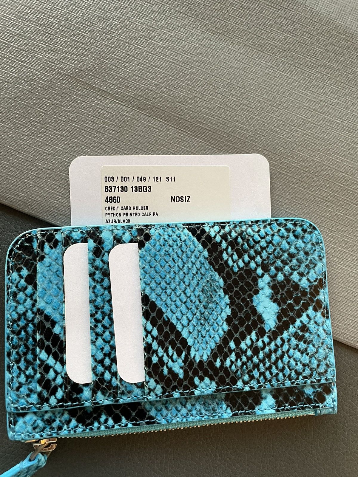 Balenciaga Runway Brand New Limited Edition Python Print Calf Wallet Size ONE SIZE - 13 Thumbnail