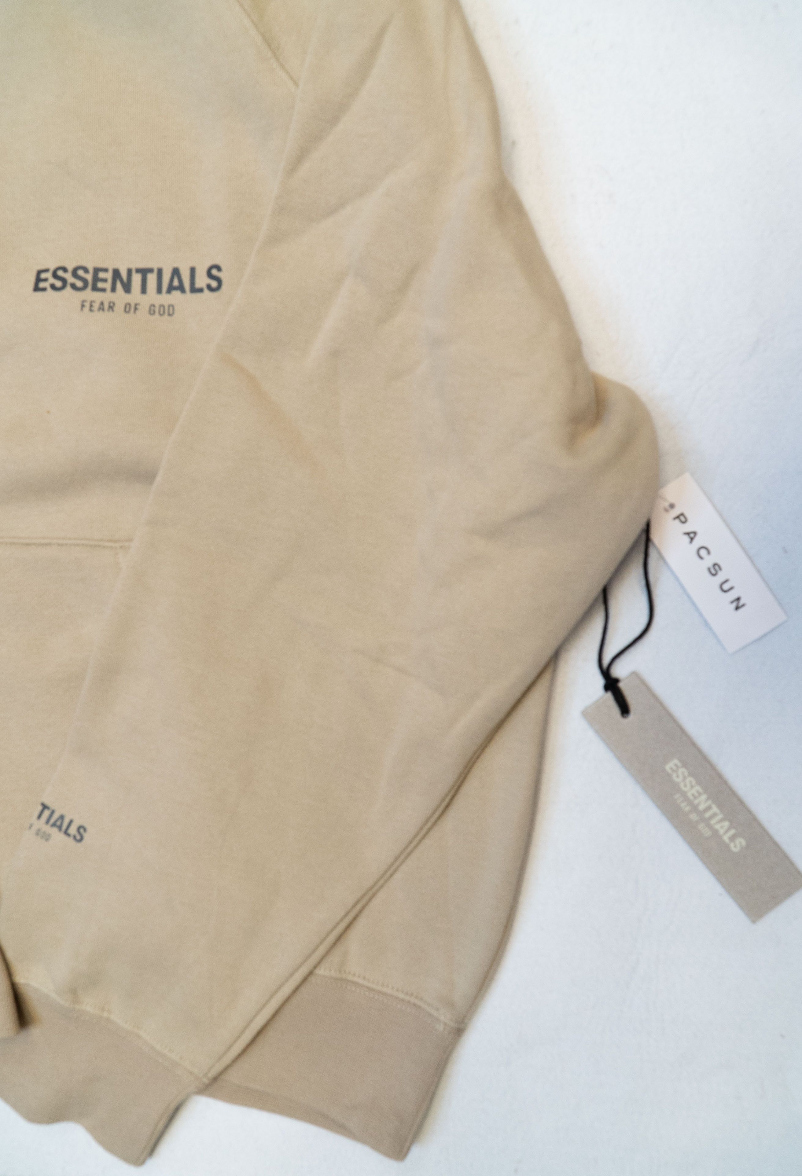 Fear of God FOG Essentials Core Collection Pullover Hoodie Tan Sz(XL) Size US XL / EU 56 / 4 - 9 Thumbnail