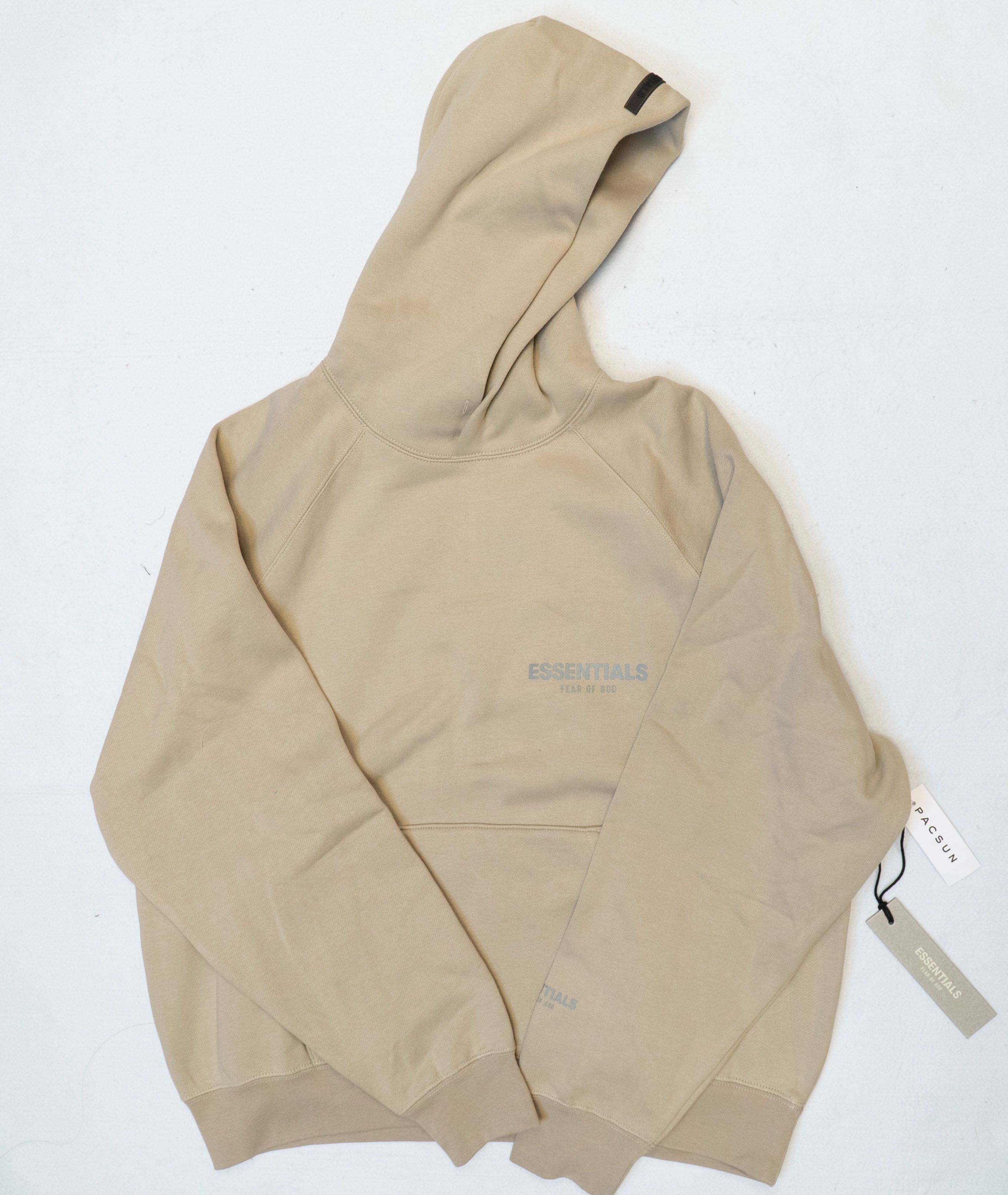 Fear of God FOG Essentials Core Collection Pullover Hoodie Tan Sz(XL) Size US XL / EU 56 / 4 - 5 Thumbnail