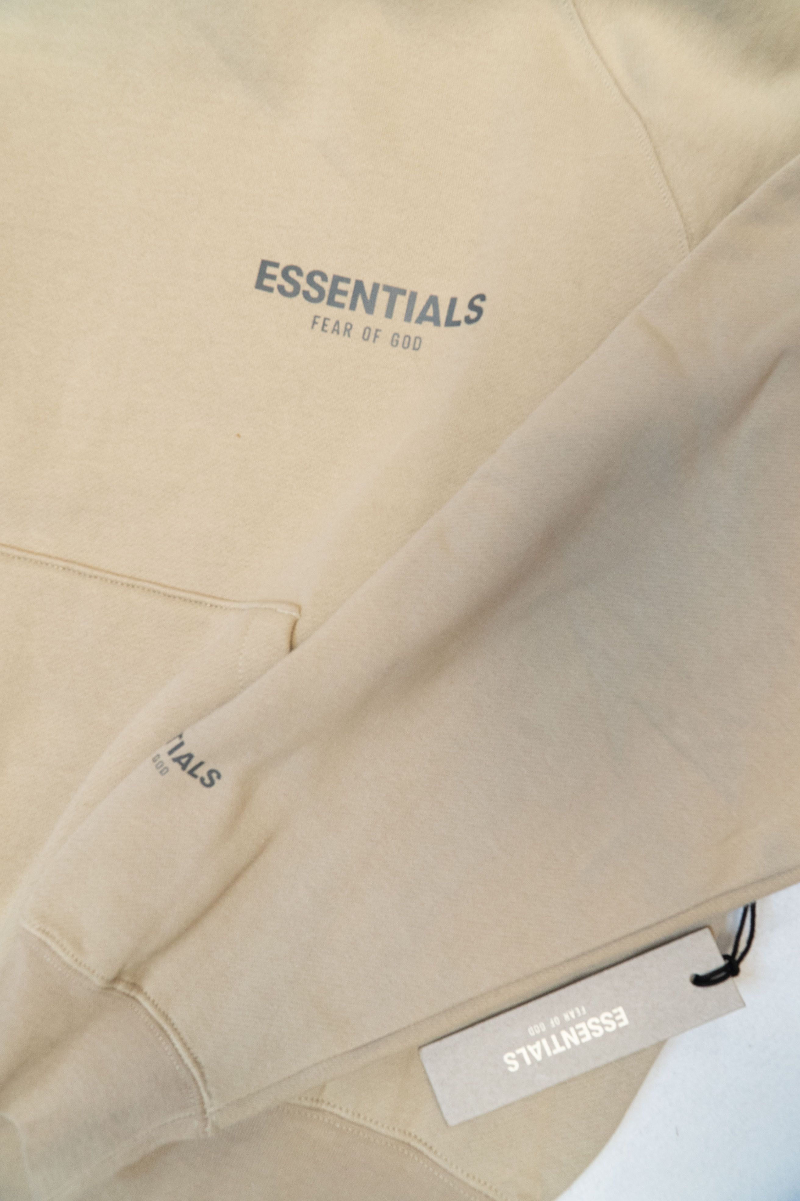 Fear of God FOG Essentials Core Collection Pullover Hoodie Tan Sz(XL) Size US XL / EU 56 / 4 - 8 Thumbnail