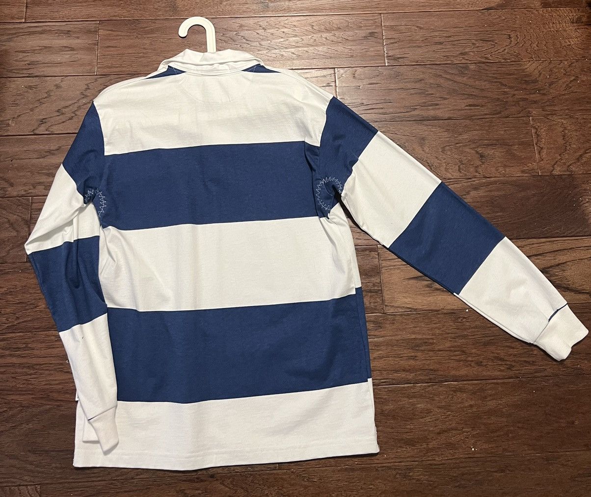 Saintwoods SAINTWOODS Navy & White Stripe Rugby Polo Size US M / EU 48-50 / 2 - 3 Thumbnail