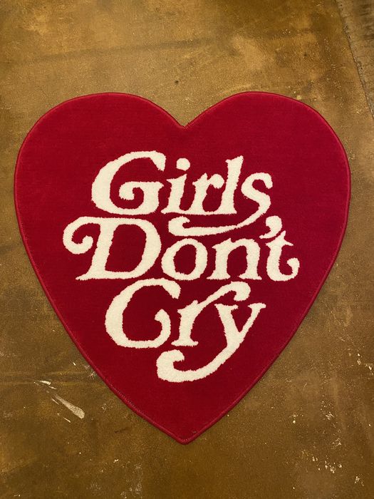 Girls Dont Cry Girls Don’t Cry heart shaped floor rug Grailed