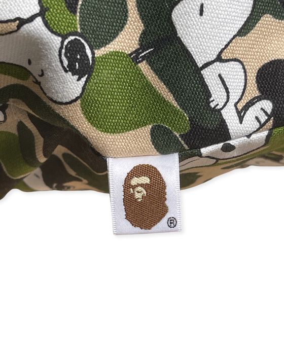 BAPE × Peanuts Snoopy ABC camo Beanbag cushion Pillow A Bathing Ape