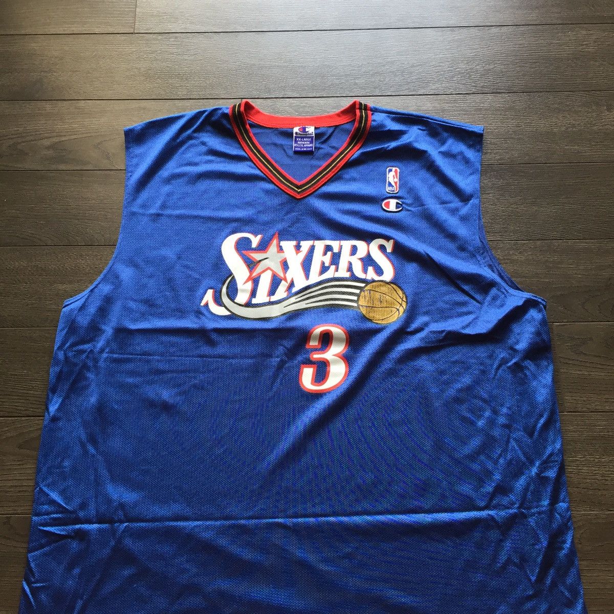 Champion × NBA × Vintage Vintage Allen Iverson Philadelphia 76ers Champion Jersey Size US XXL / EU 58 / 5 - 2 Thumbnail