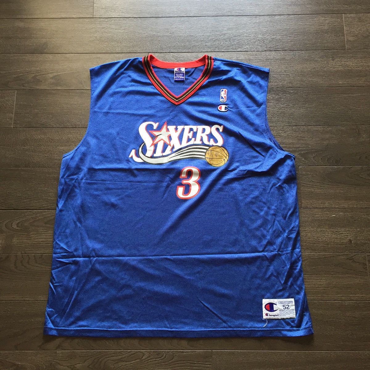 Champion × NBA × Vintage Vintage Allen Iverson Philadelphia 76ers Champion Jersey Size US XXL / EU 58 / 5 - 1 Thumbnail
