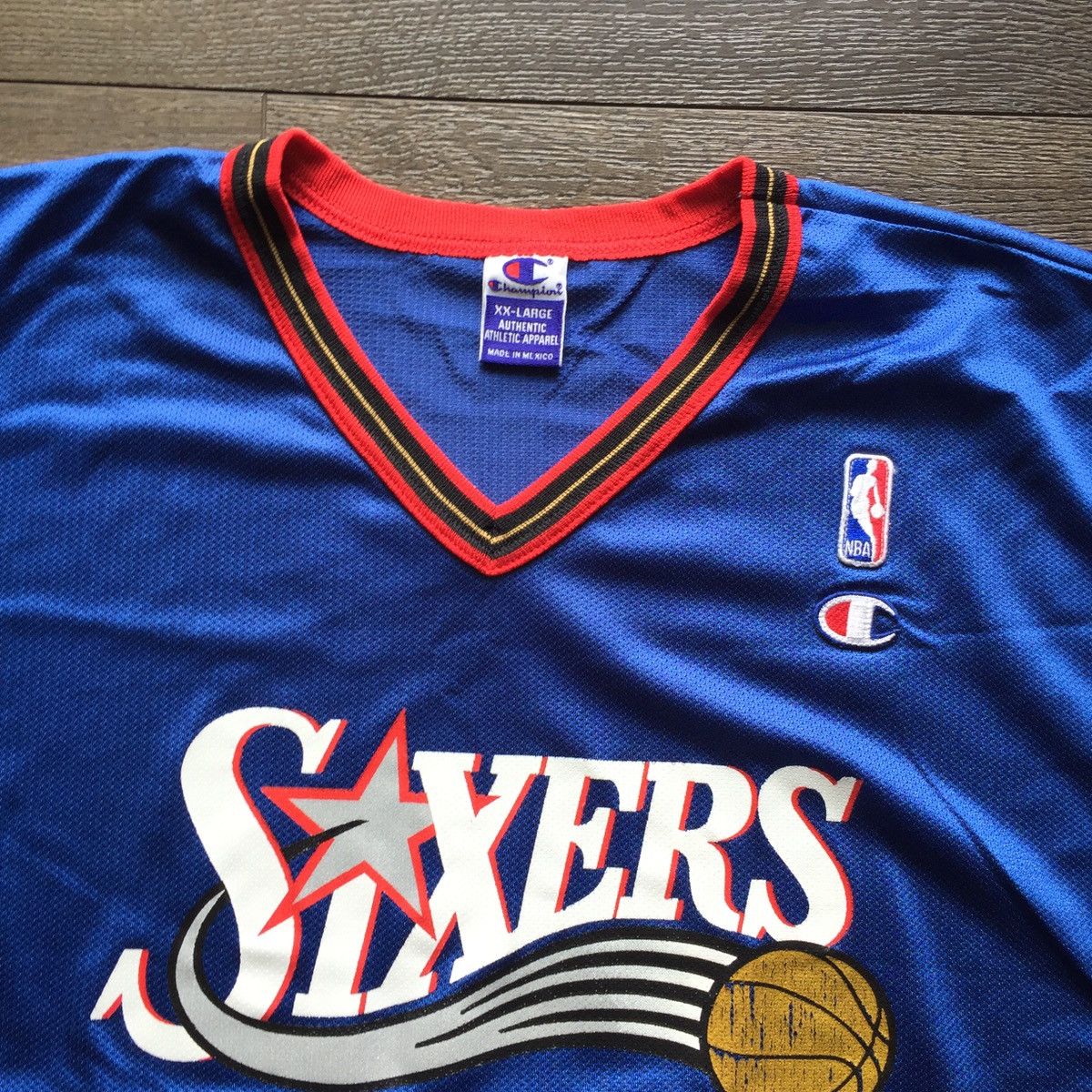 Champion × NBA × Vintage Vintage Allen Iverson Philadelphia 76ers Champion Jersey Size US XXL / EU 58 / 5 - 5 Thumbnail
