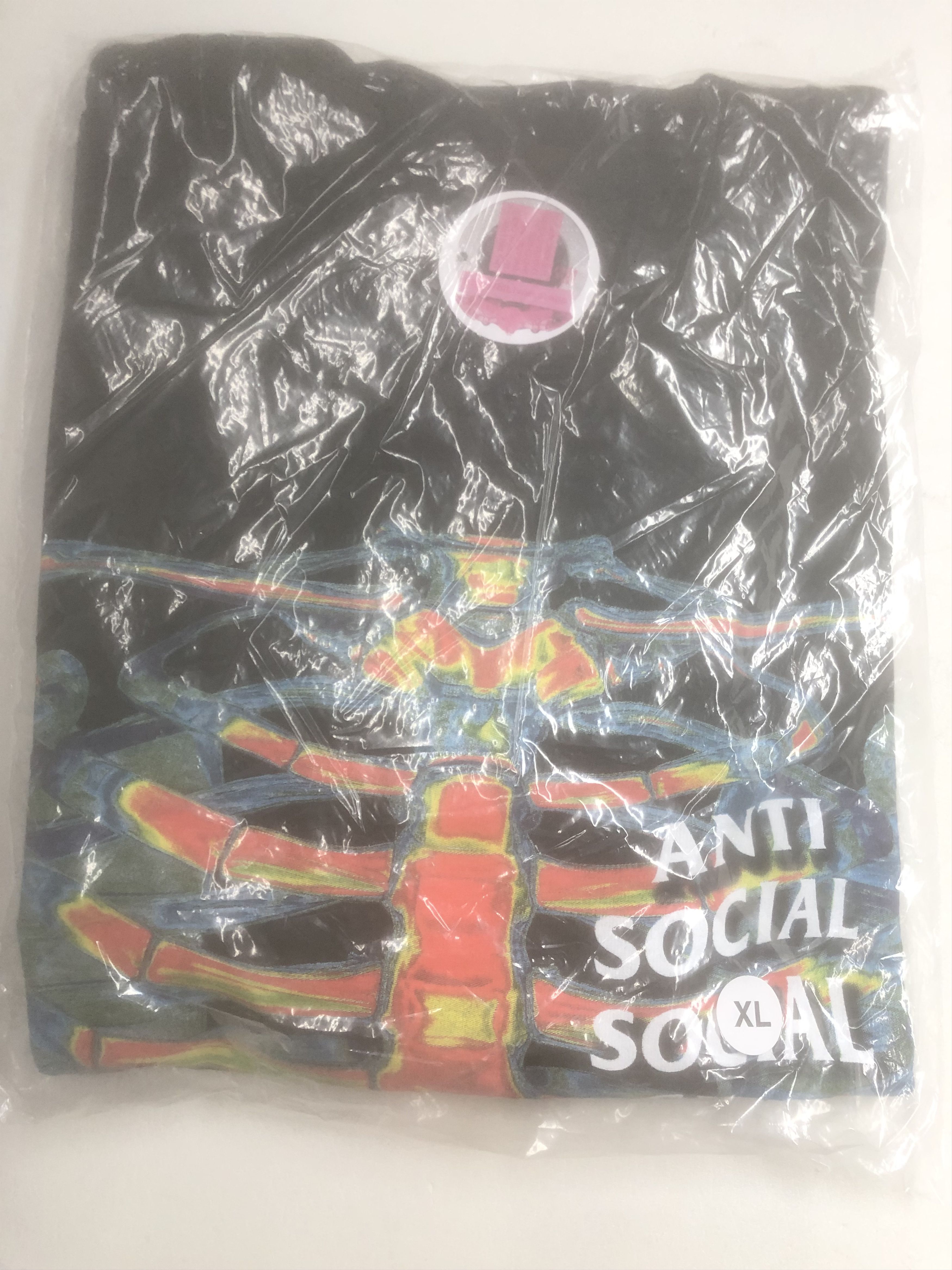 Anti Social Social Club DS ASSC Blow to the Chest Black Tee Bape VLONE FOG CDG Kith Size US XL / EU 56 / 4 - 3 Thumbnail