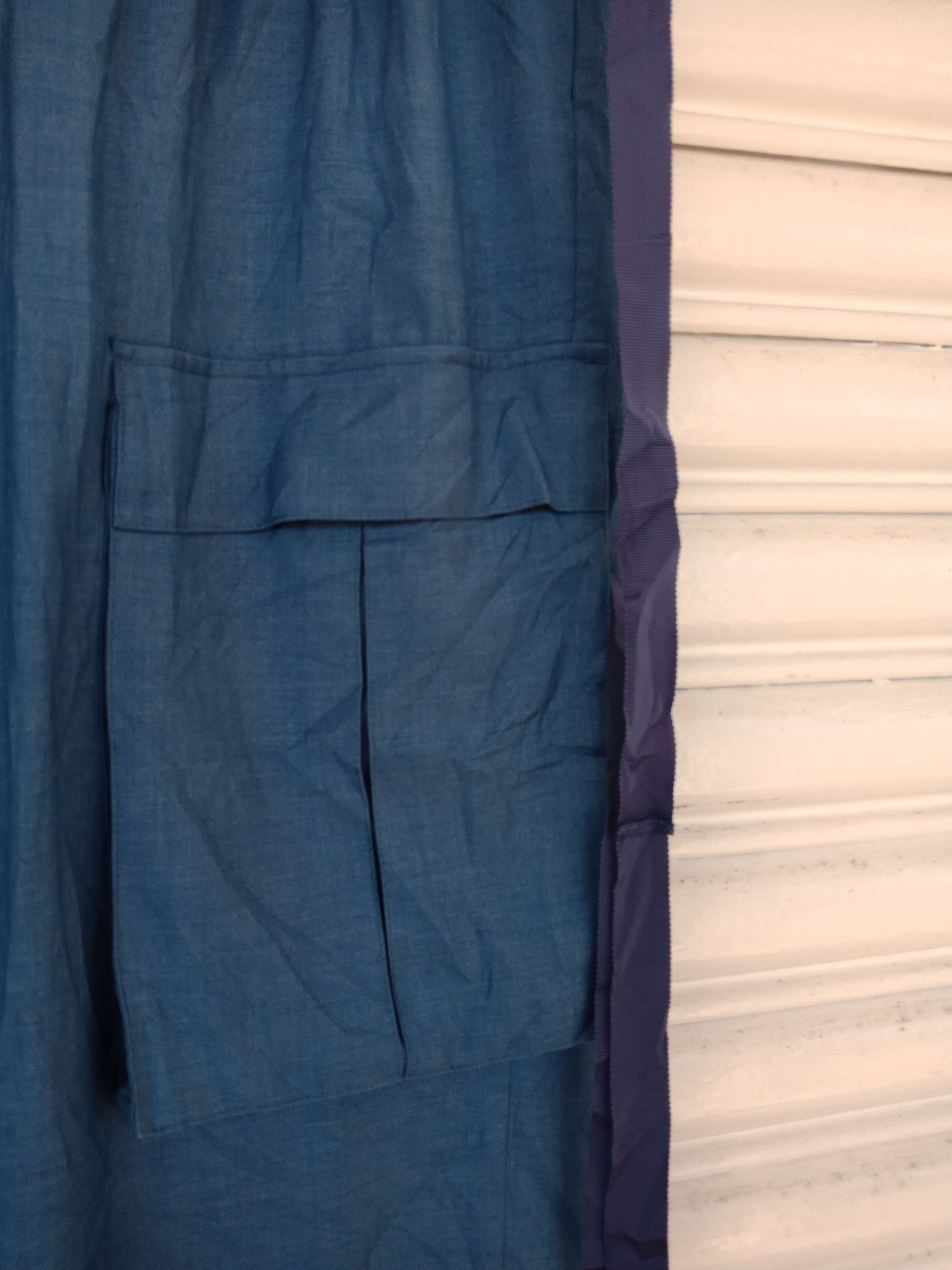 In The Attic Toironier Blue Bondage Cargo Pants Size US 33 - 9 Thumbnail