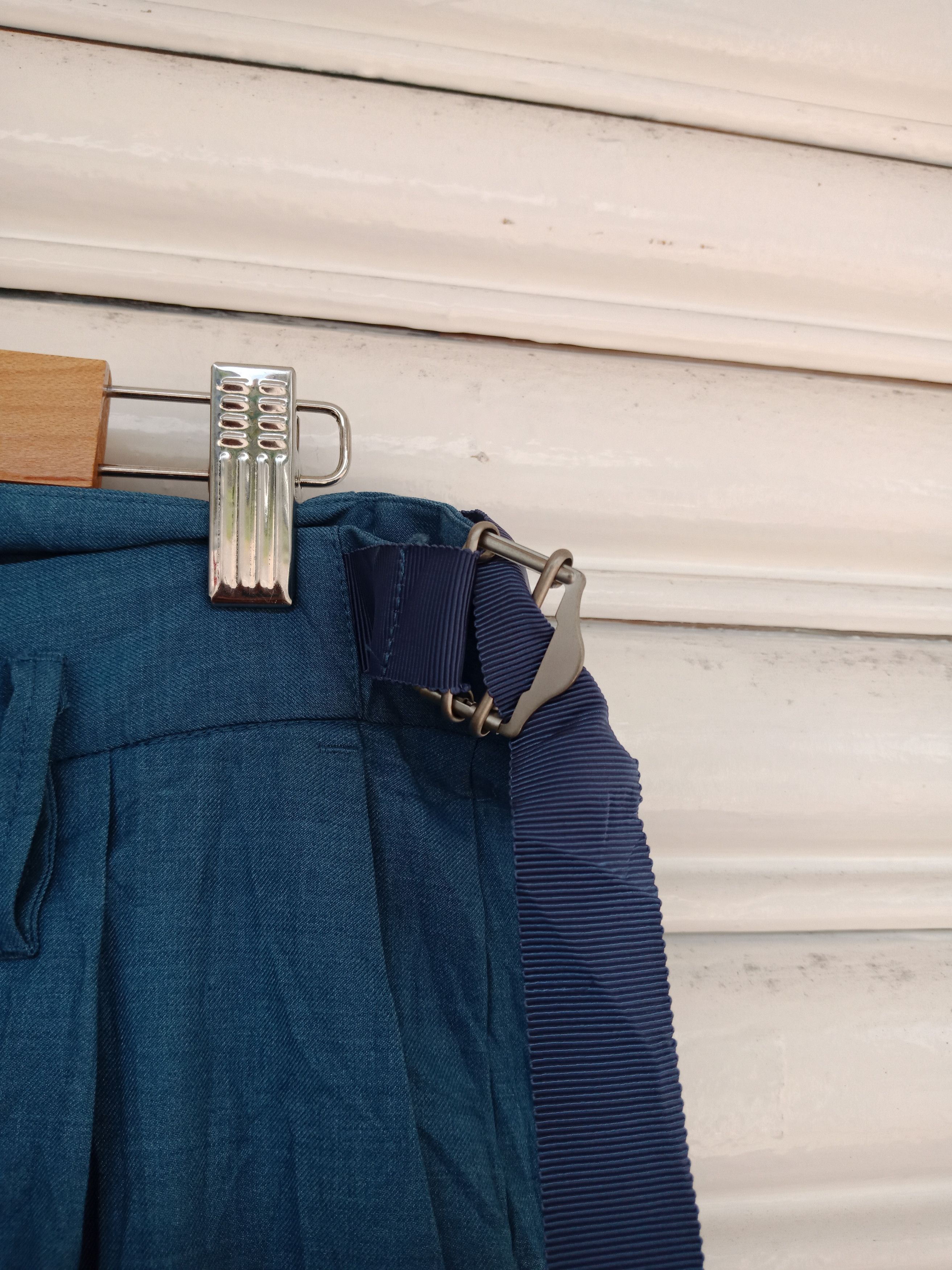 In The Attic Toironier Blue Bondage Cargo Pants Size US 33 - 10 Thumbnail