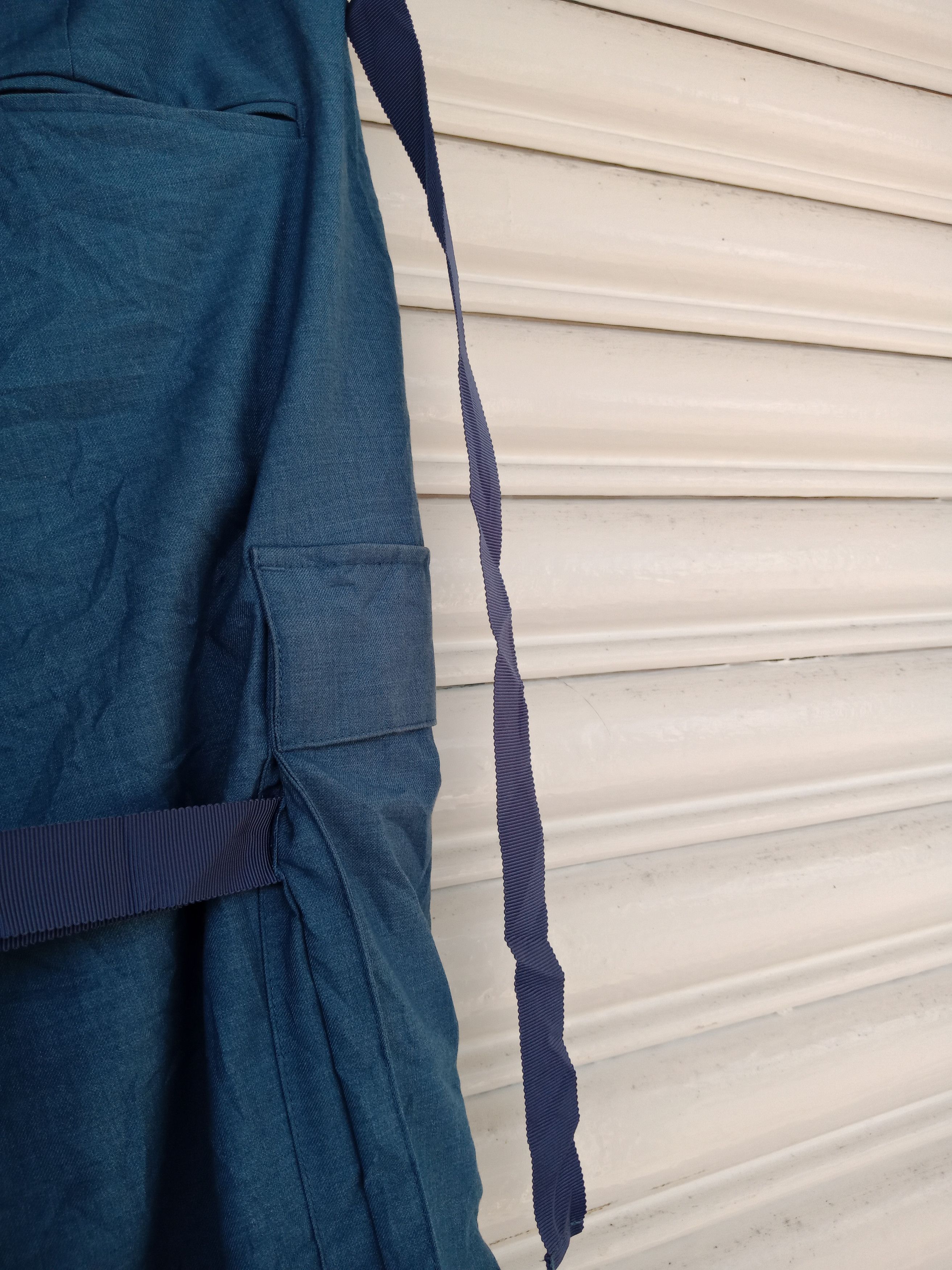 In The Attic Toironier Blue Bondage Cargo Pants Size US 33 - 7 Thumbnail