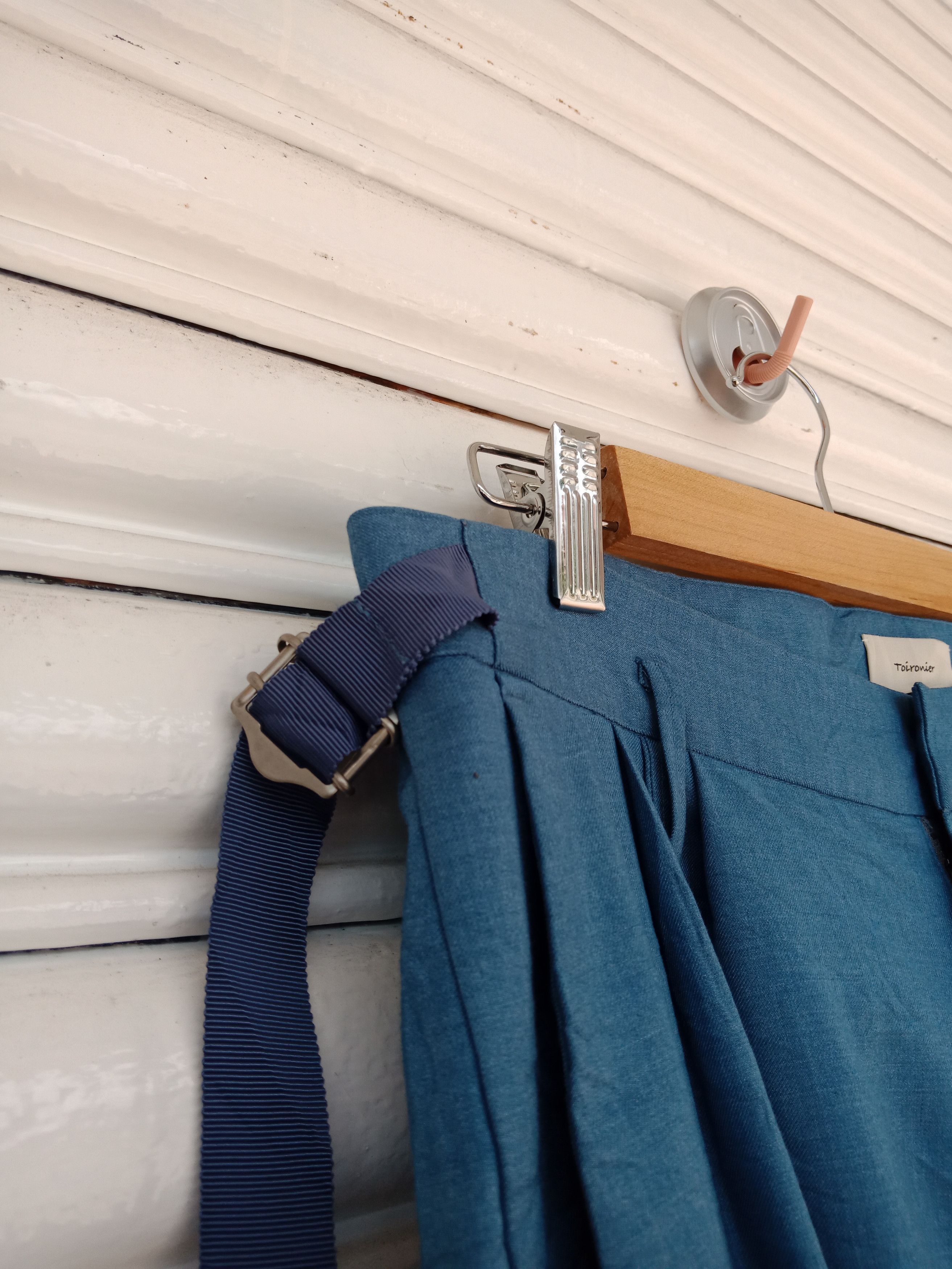 In The Attic Toironier Blue Bondage Cargo Pants Size US 33 - 11 Thumbnail