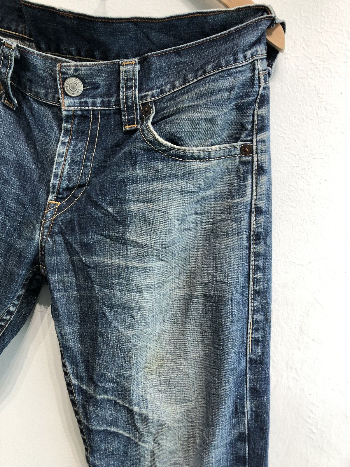 Levi's Vintage 90’s Trashed Levis 507 Distressed Denim Size US 32 / EU 48 - 4 Thumbnail