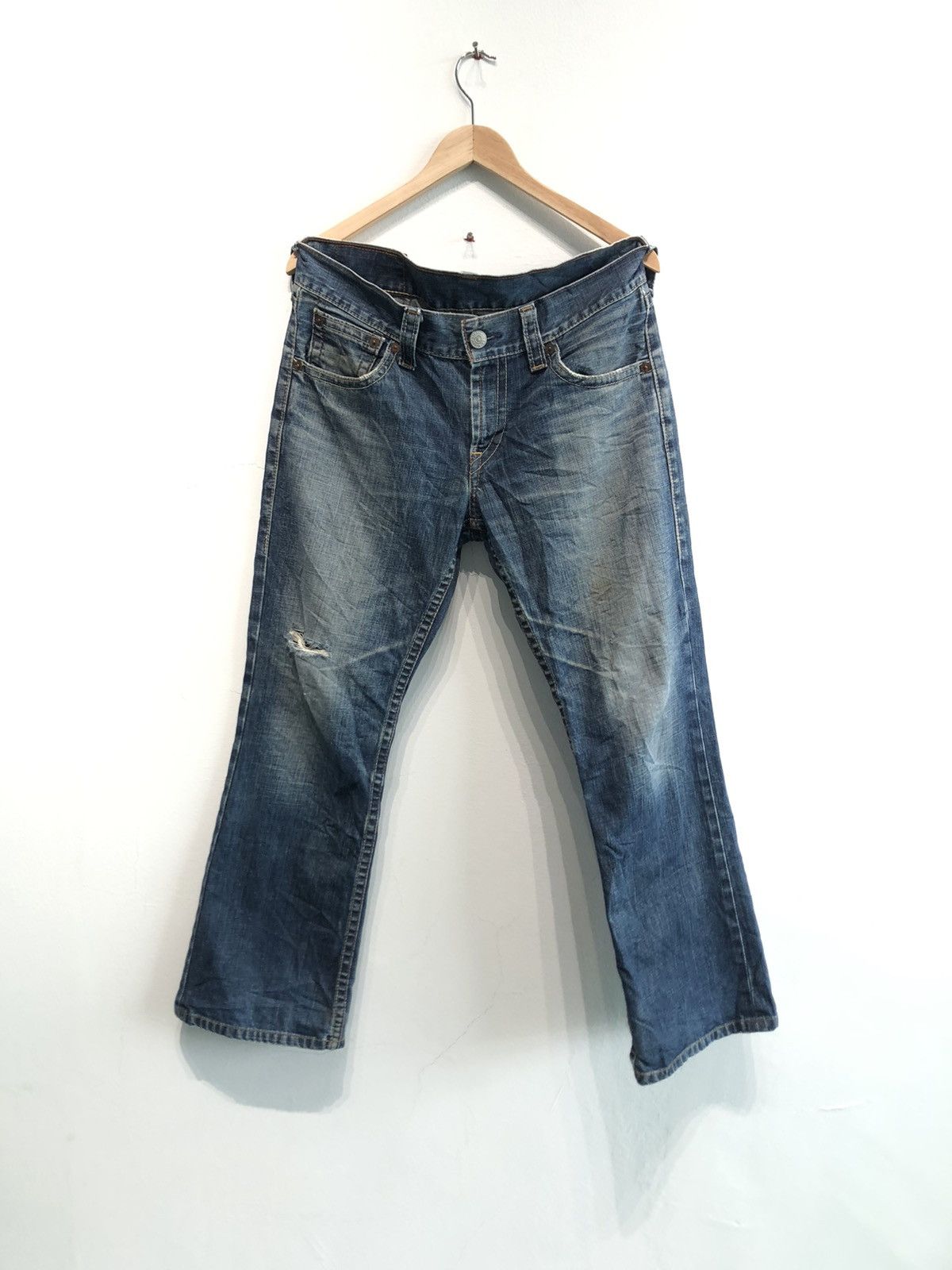 Levi's Vintage 90’s Trashed Levis 507 Distressed Denim Size US 32 / EU 48 - 1 Thumbnail