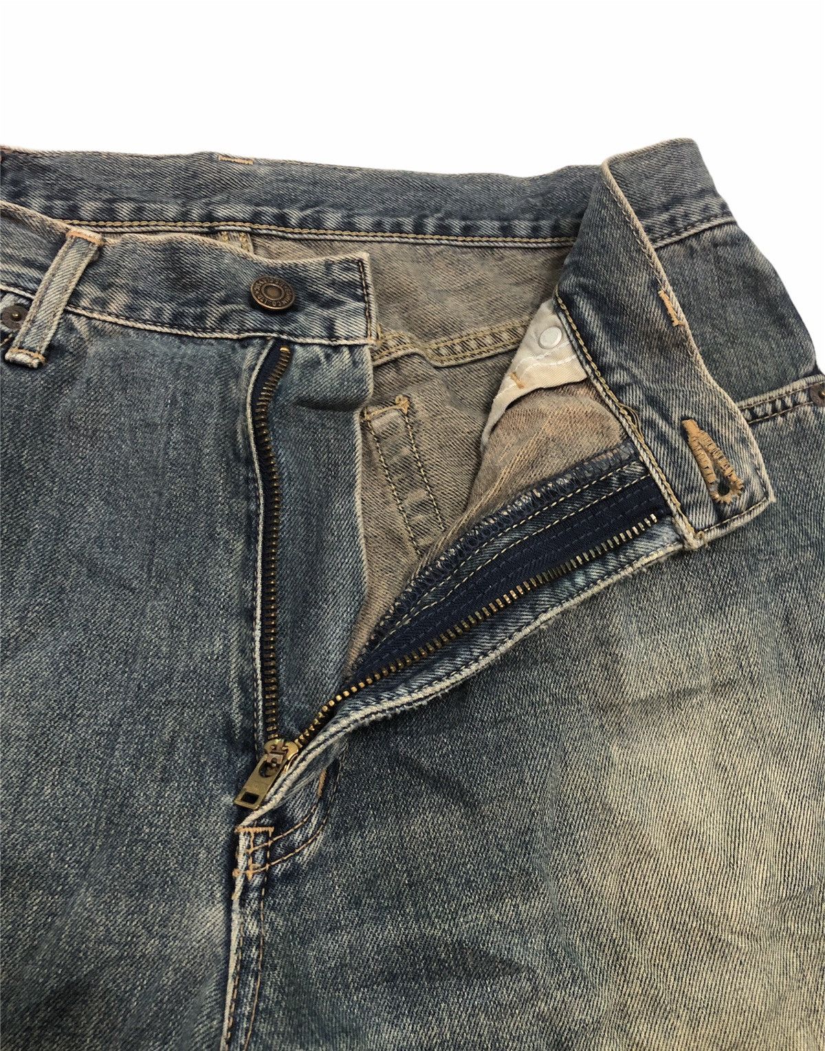 Edwin × Japanese Brand Edwin 603 US Classic Japanese TRASHED Denim Size US 34 / EU 50 - 4 Thumbnail