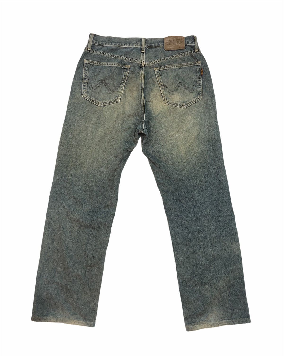 Edwin × Japanese Brand Edwin 603 US Classic Japanese TRASHED Denim Size US 34 / EU 50 - 2 Thumbnail