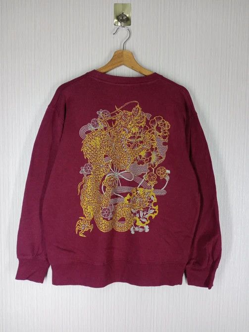 Japanese Brand × Vintage Rare Vintage Oblo Japanese Brand Big Dragon Sweatshirt Size US L / EU 52-54 / 3 - 1 Thumbnail