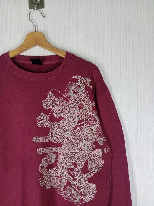 Japanese Brand × Vintage Rare Vintage Oblo Japanese Brand Big Dragon Sweatshirt Size US L / EU 52-54 / 3 - 3 Thumbnail