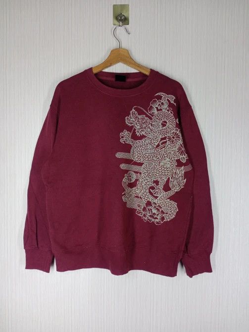 Japanese Brand × Vintage Rare Vintage Oblo Japanese Brand Big Dragon Sweatshirt Size US L / EU 52-54 / 3 - 2 Thumbnail