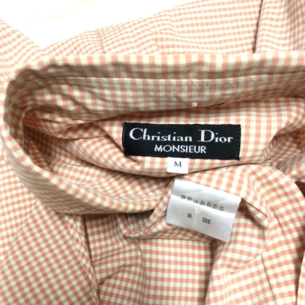 Christian Dior Monsieur Vintage Christian Dior Checker Button Up Size US M / EU 48-50 / 2 - 2 Thumbnail