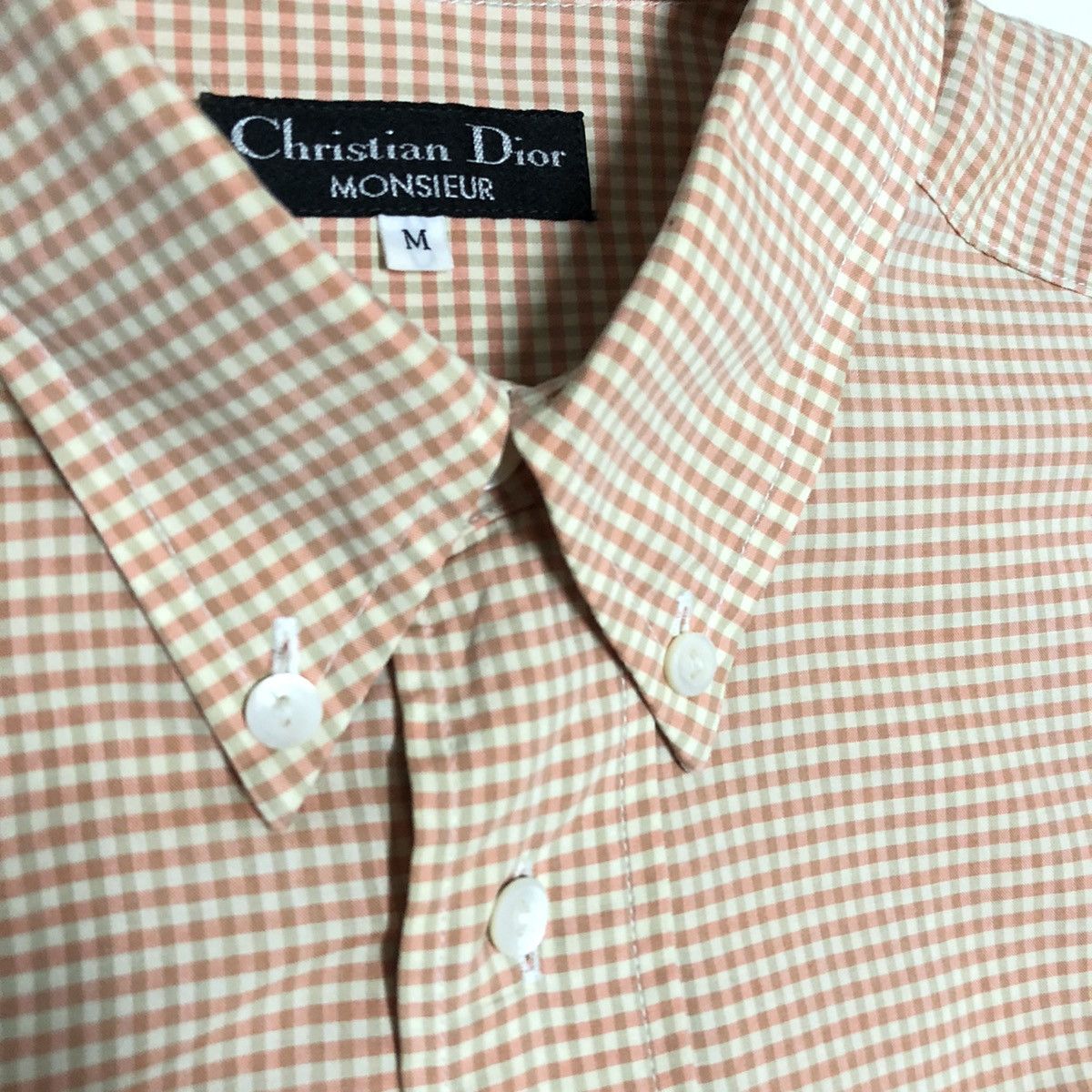Christian Dior Monsieur Vintage Christian Dior Checker Button Up Size US M / EU 48-50 / 2 - 4 Thumbnail