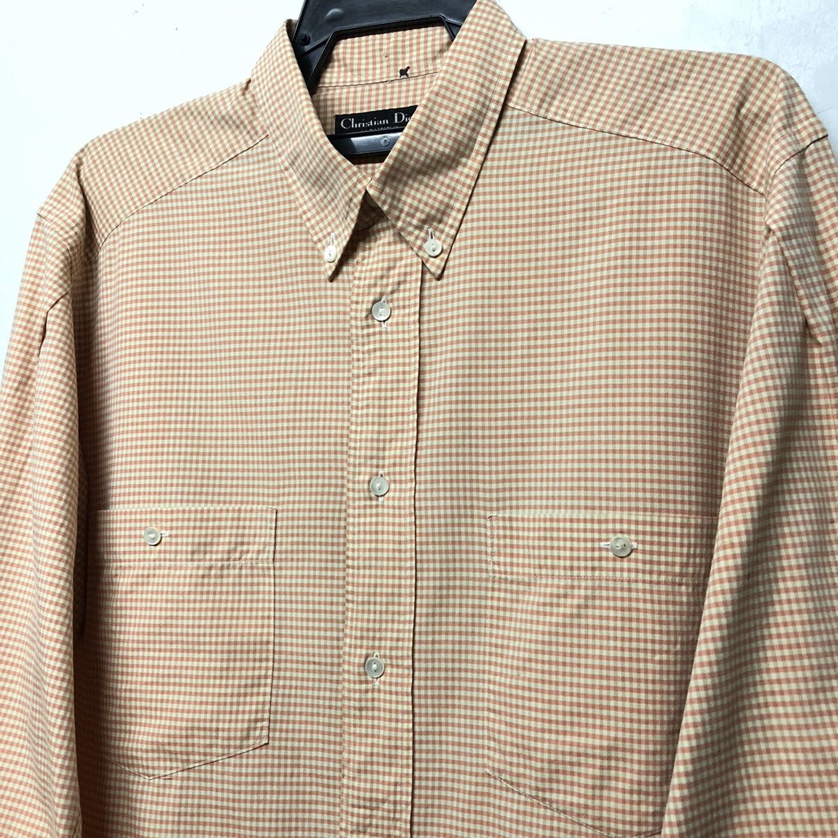 Christian Dior Monsieur Vintage Christian Dior Checker Button Up Size US M / EU 48-50 / 2 - 3 Thumbnail
