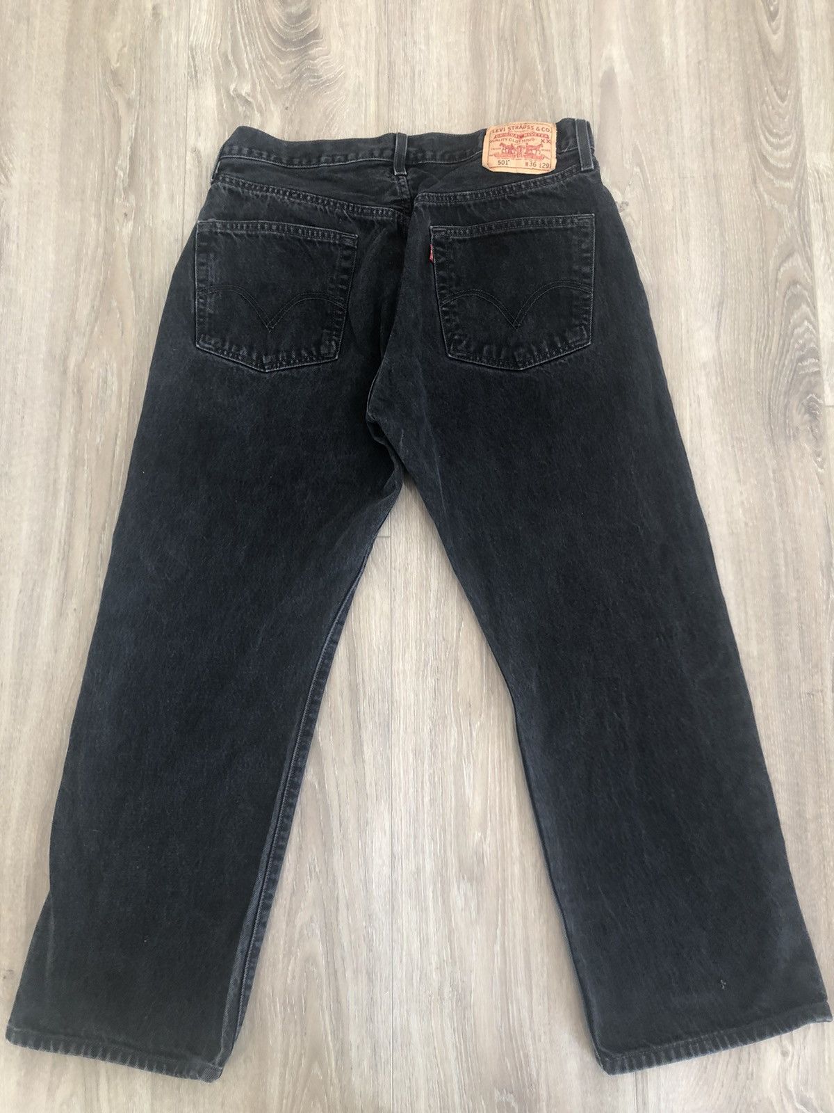 Levi's Levis 501 Vintage Denim Black Faded Jeans Size US 36 / EU 52 - 1 Thumbnail