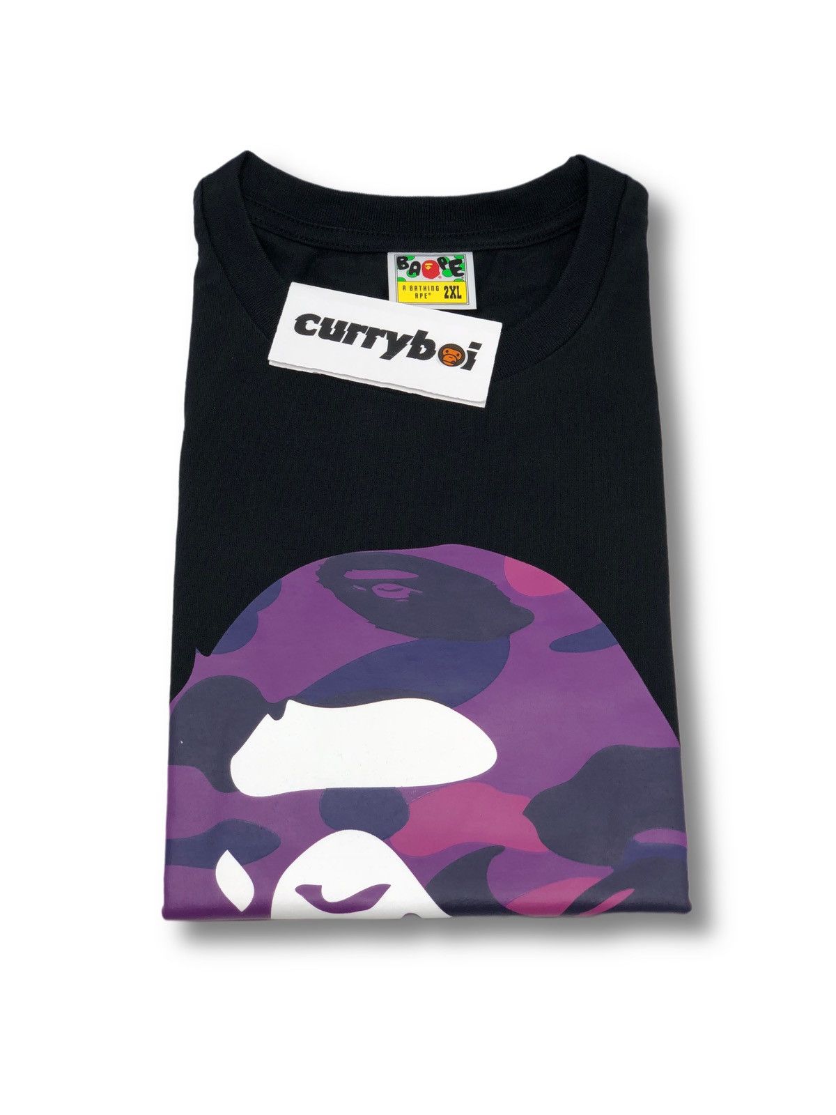 Bape BAPE Color Camo Big Ape Head T-Shirt Black/Purple Size US XXL / EU 58 / 5 - 4 Thumbnail