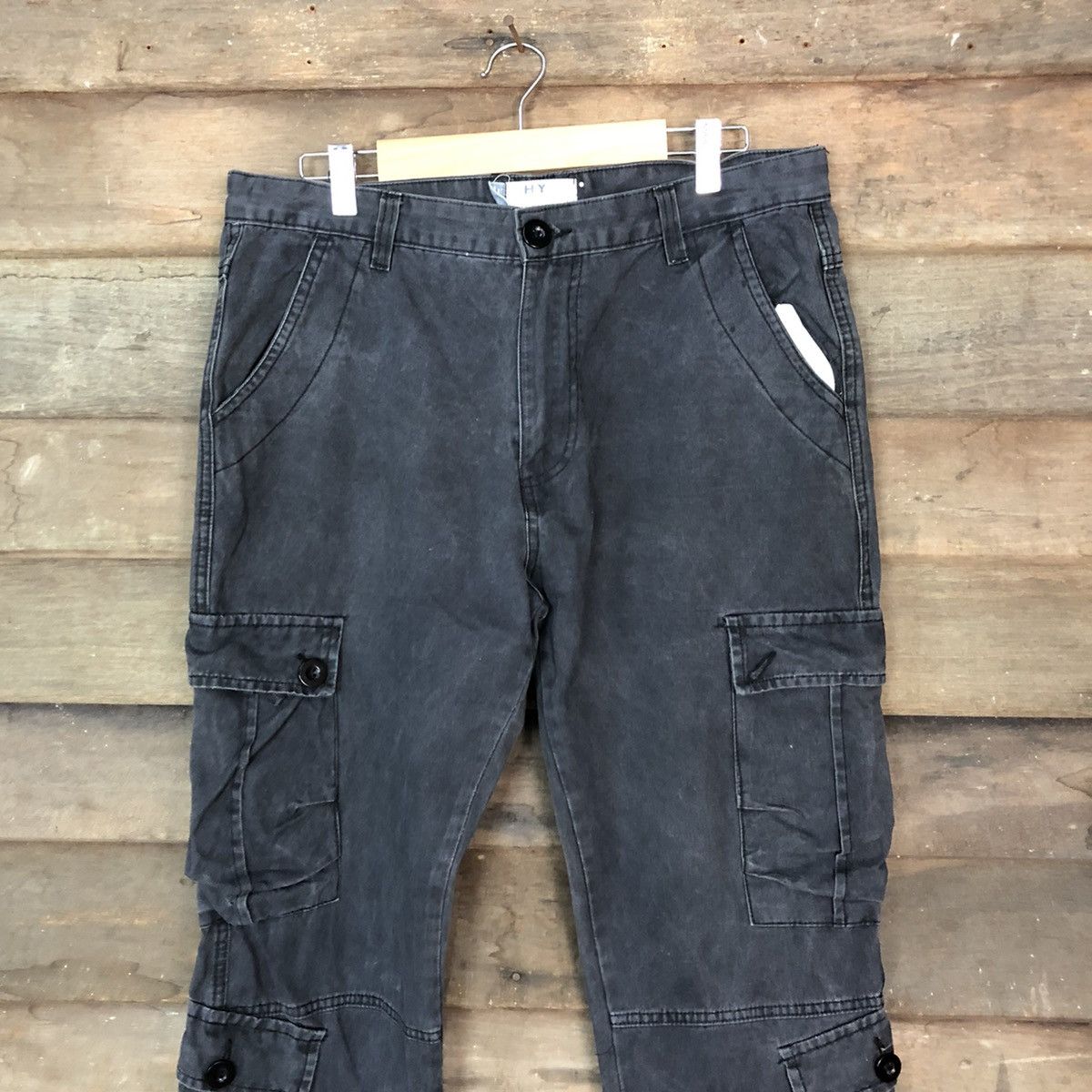 Japanese Brand CARGO PANTS MULTIPOCKET JAPANESE BRANDED STREETWEAR HY #917 Size US 31 - 2 Thumbnail