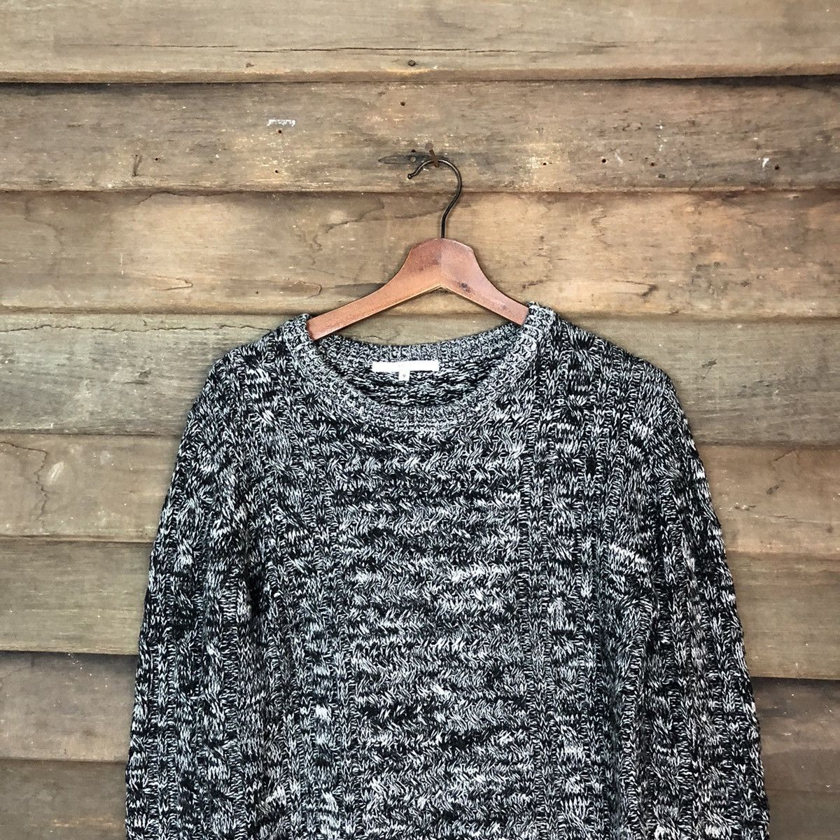Aran Isles Knitwear KNITWEAR JAPANESE BRANDED IMP GREY KNITWEAR STYLE #914 Size US S / EU 44-46 / 1 - 2 Thumbnail