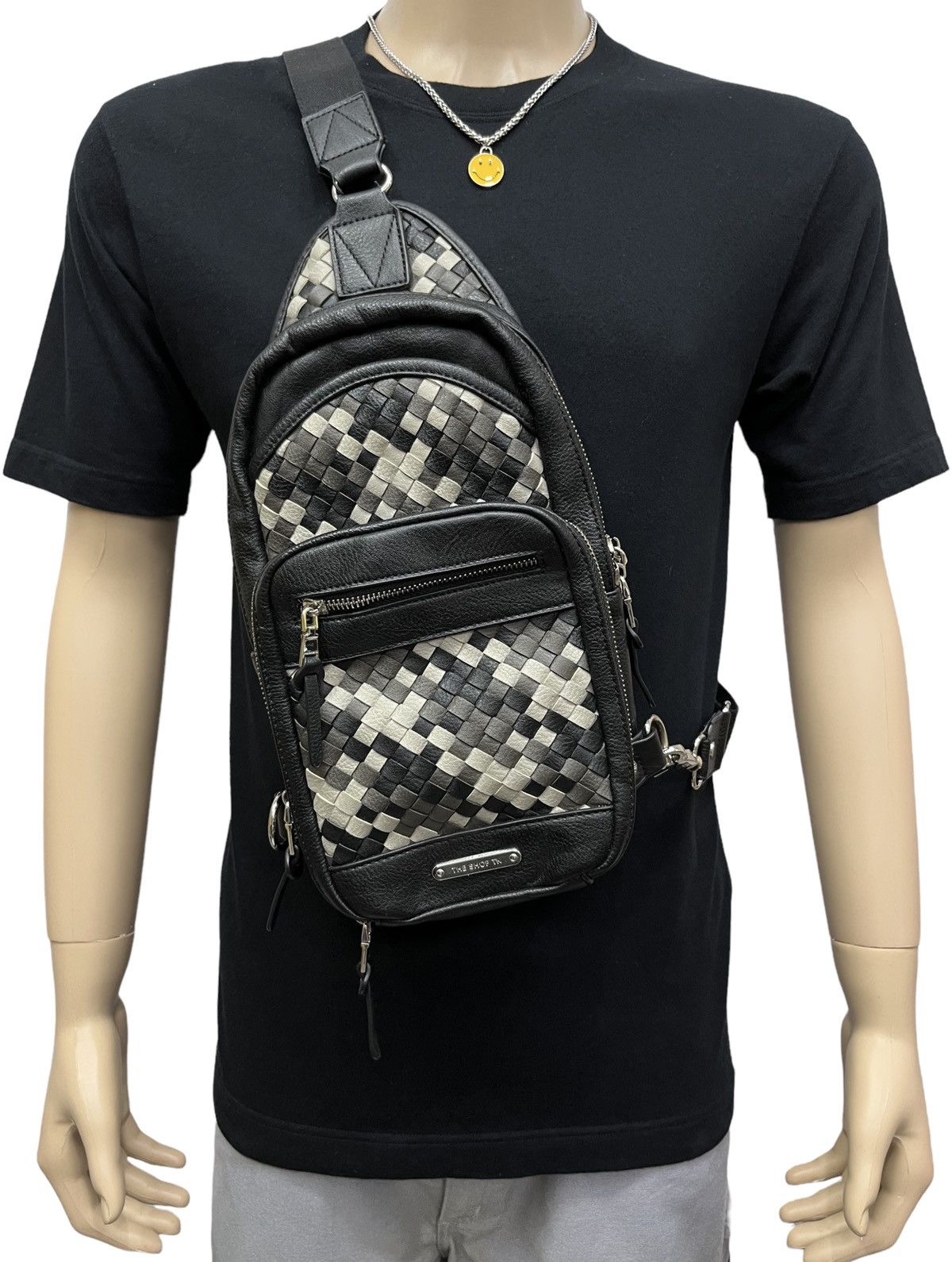 Designer × Japanese Brand × Takeo Kikuchi 🔥TAKEO KIKUCHI Classic Braided Design Multipocket Crossbody Size ONE SIZE - 2 Thumbnail