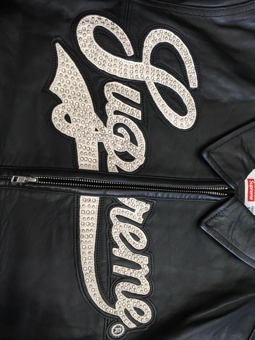 Supreme Supreme Uptown Studded Leather Varsity | Grailed