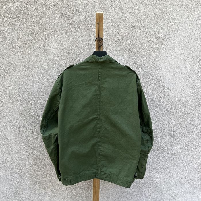 Vintage Vintage Swedish Military Dark Olive Green Twill Jacket | Grailed