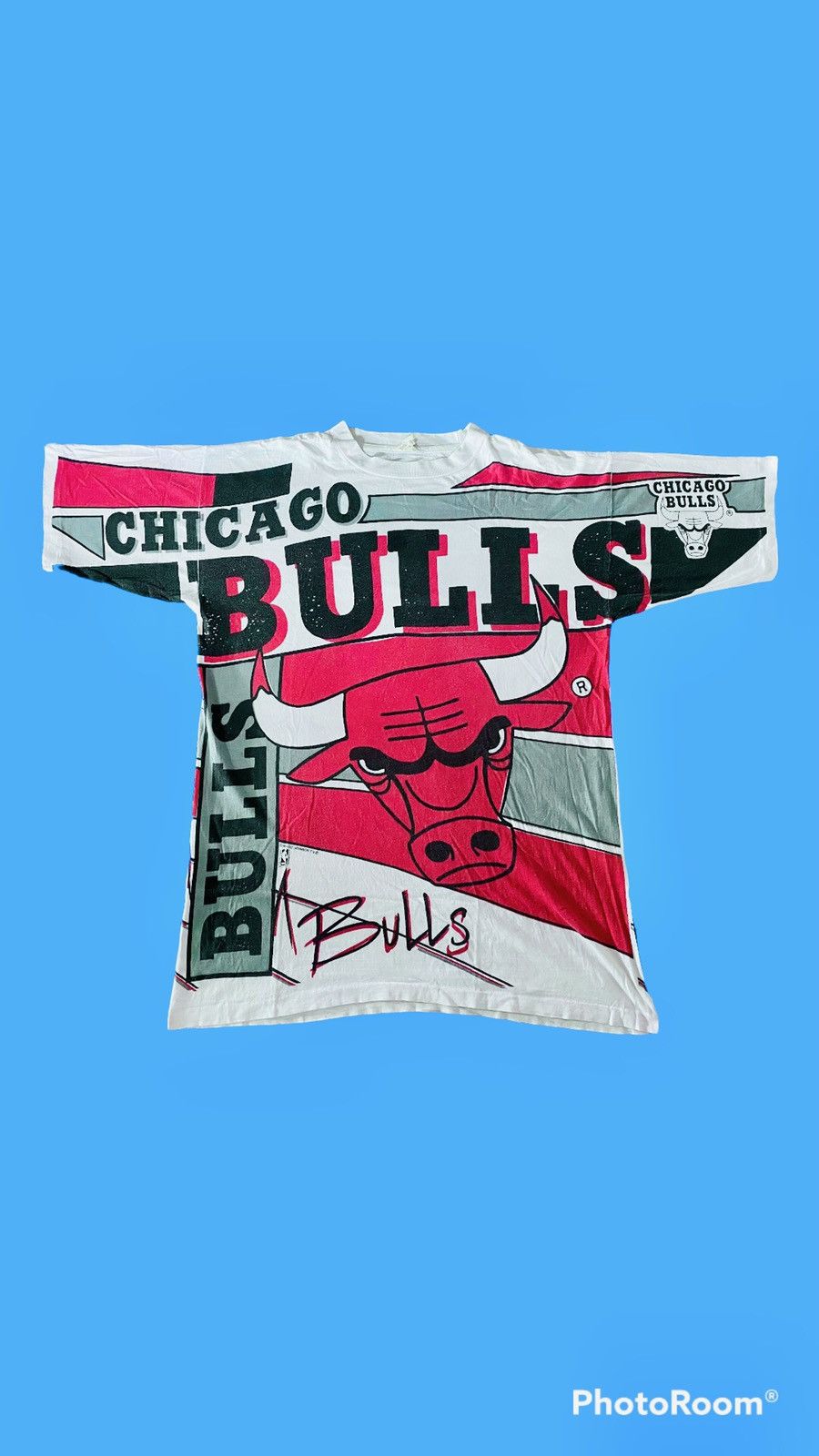 Jordan Brand (XL) Vintage 90s Chicago Bulls All Over Print full print Size US XL / EU 56 / 4 - 1 Thumbnail