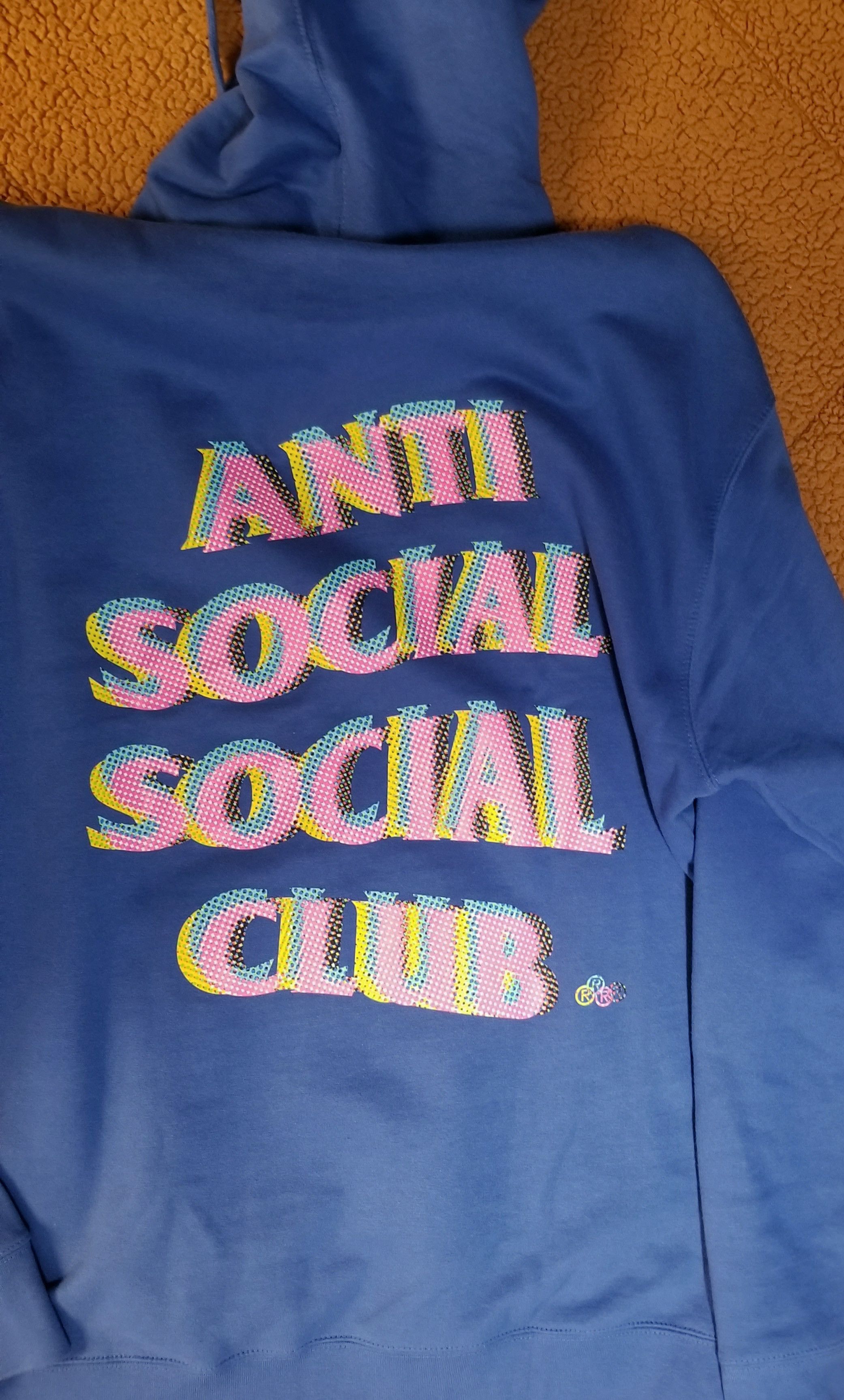 Anti Social Social Club Anti Social Social Club Stir Crazy Blue Hoodie - LARGE Size US L / EU 52-54 / 3 - 3 Thumbnail