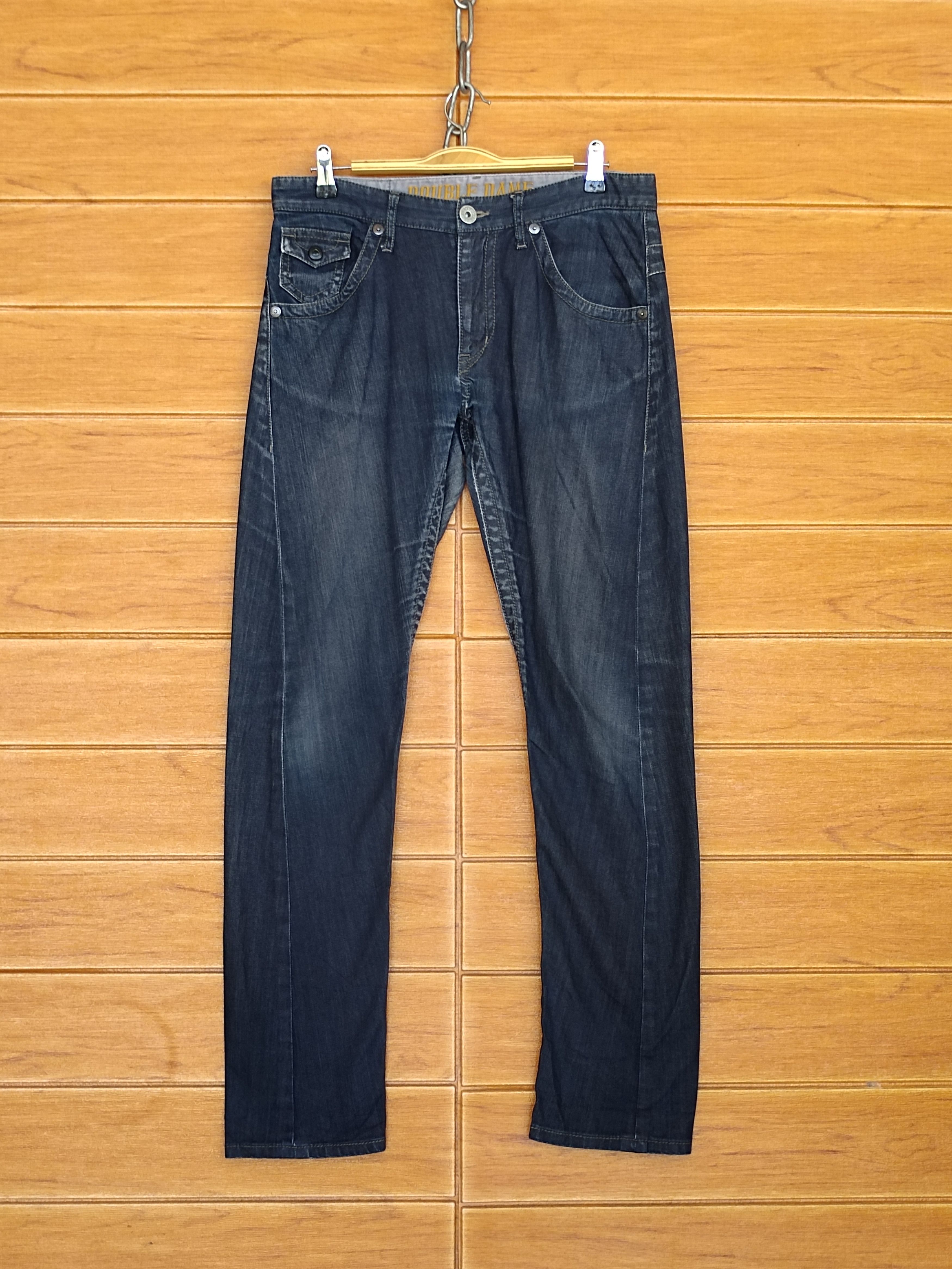 Japanese Brand 🇯🇵 Double Name J-Curve Slim Fit Denim Jeans Size US 31 - 1 Thumbnail