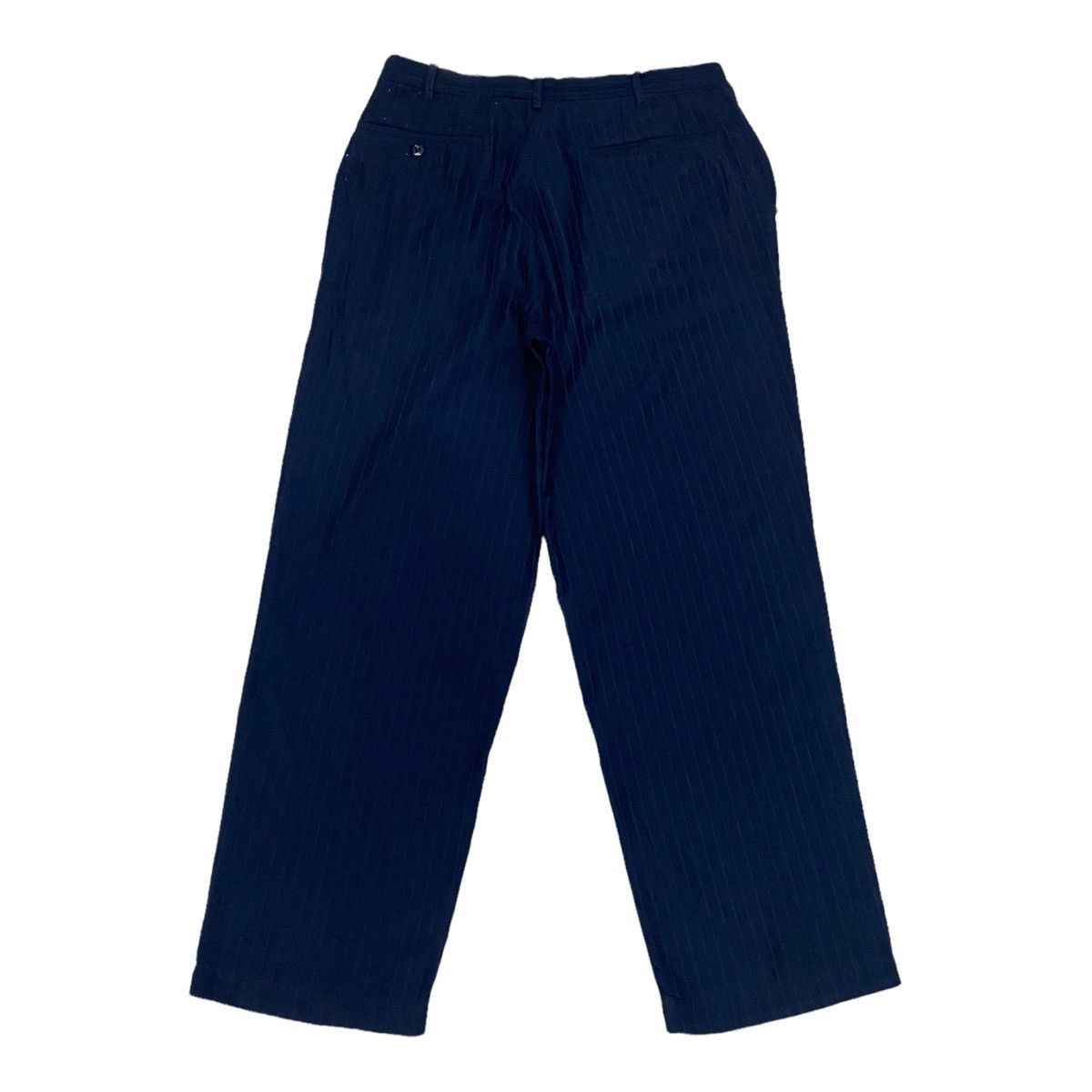 Issey Miyake URBAN RESEARCH 🇯🇵 STRIPED WOOL BAGGY TROUSERS PANTS Size US 32 / EU 48 - 2 Thumbnail