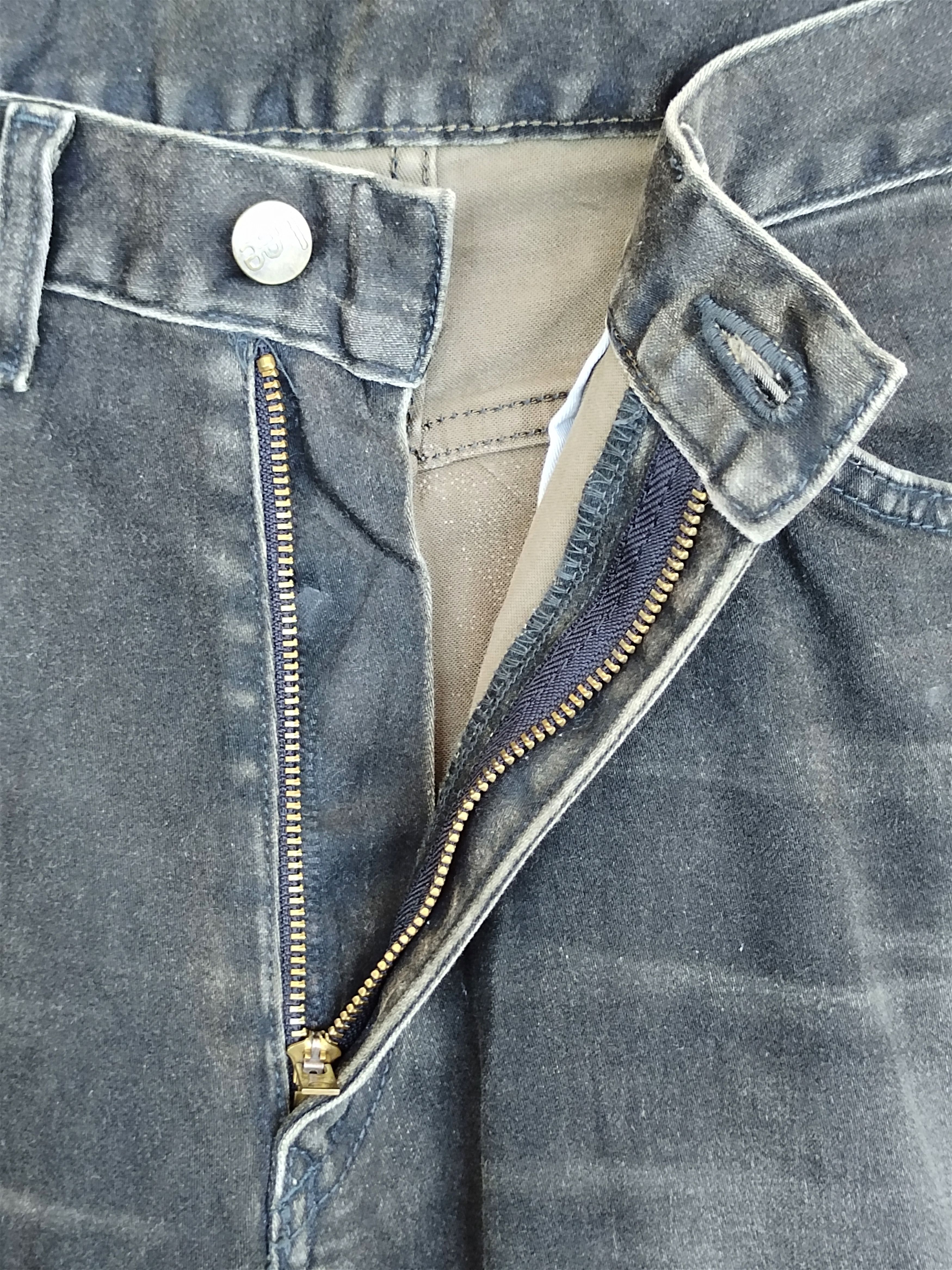 Kapital Vintage Lee Japan Waxed Black Faded Denim Jeans Size US 33 - 17 Thumbnail