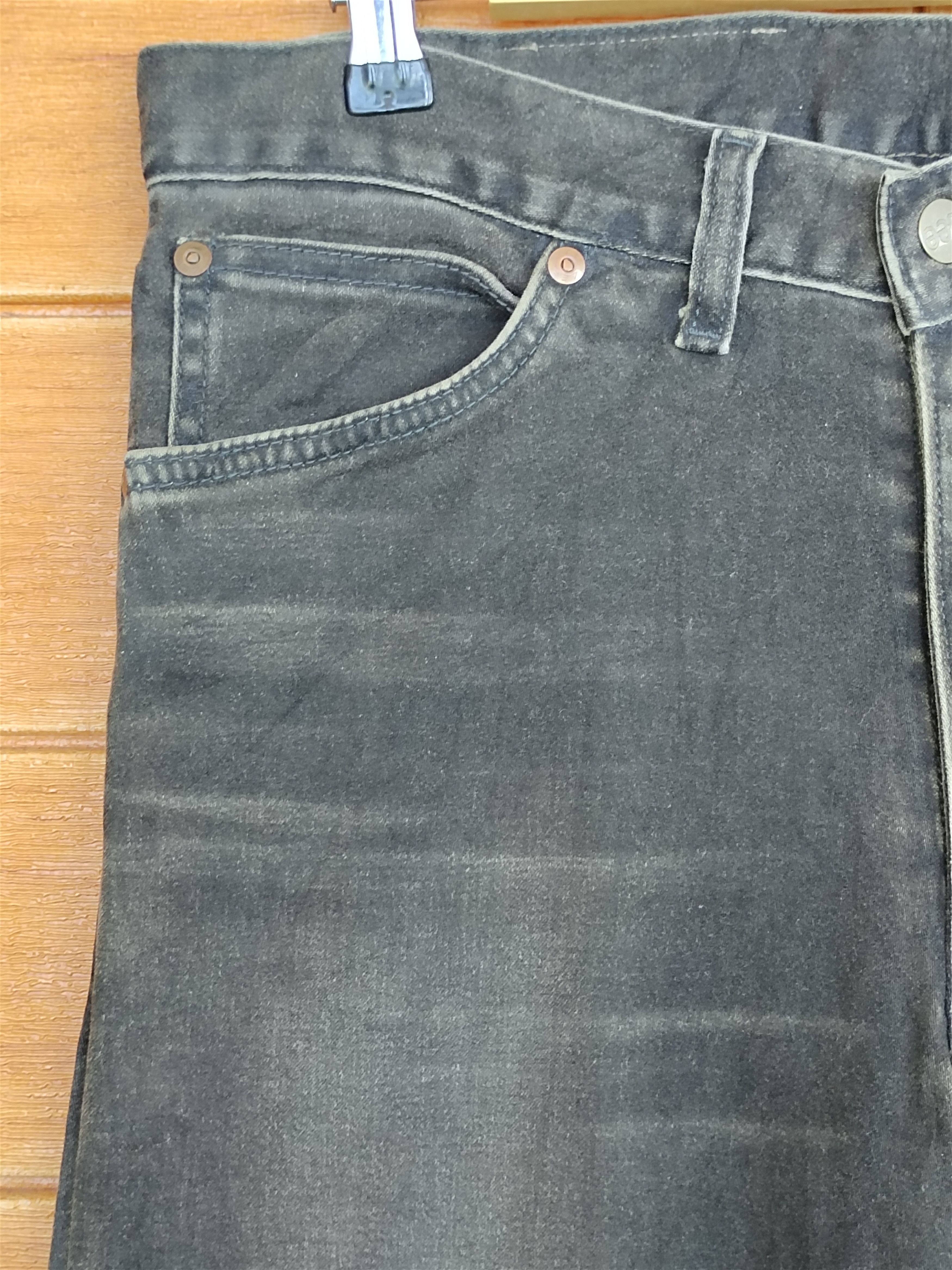 Kapital Vintage Lee Japan Waxed Black Faded Denim Jeans Size US 33 - 4 Thumbnail