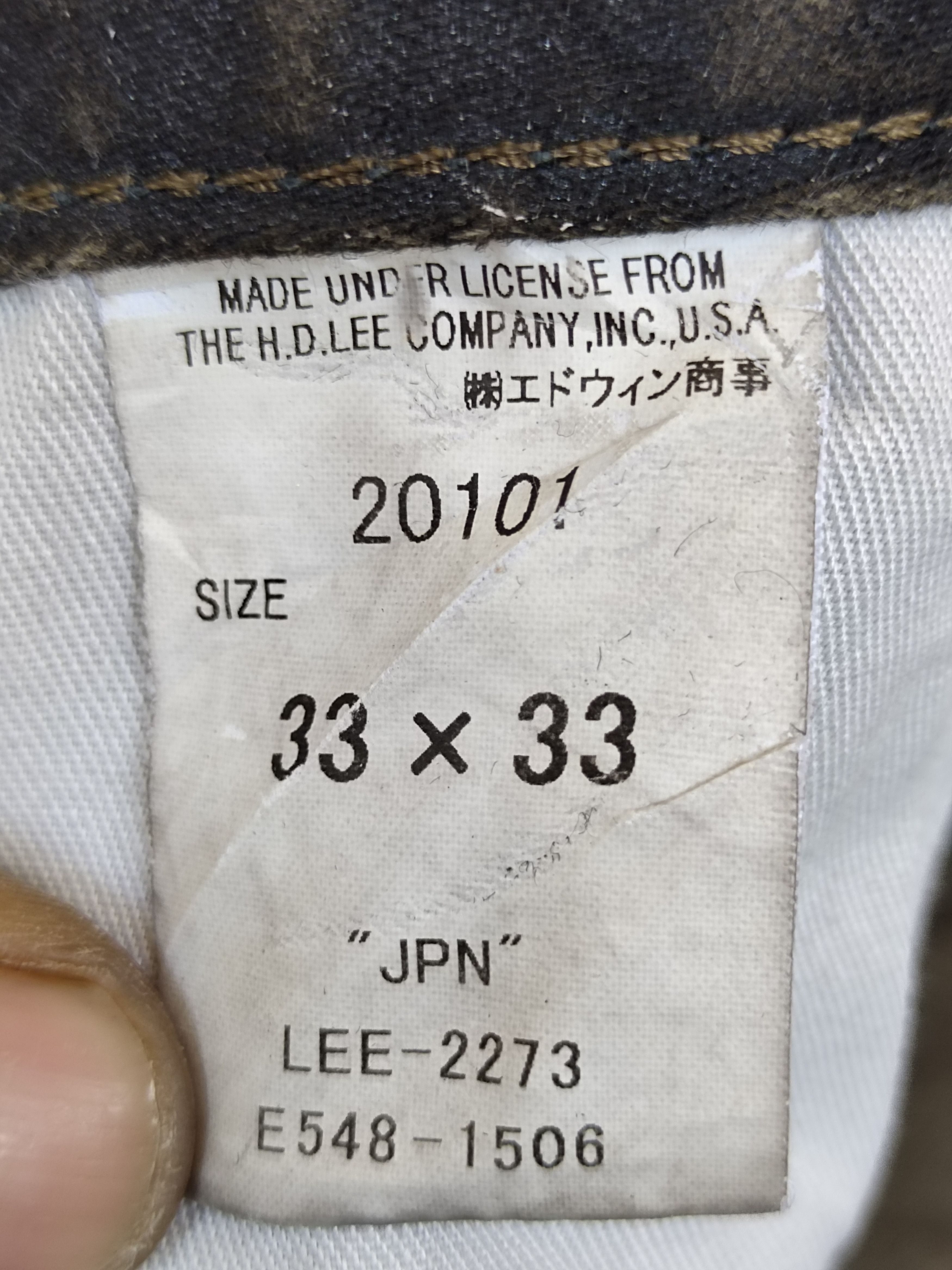 Kapital Vintage Lee Japan Waxed Black Faded Denim Jeans Size US 33 - 18 Thumbnail