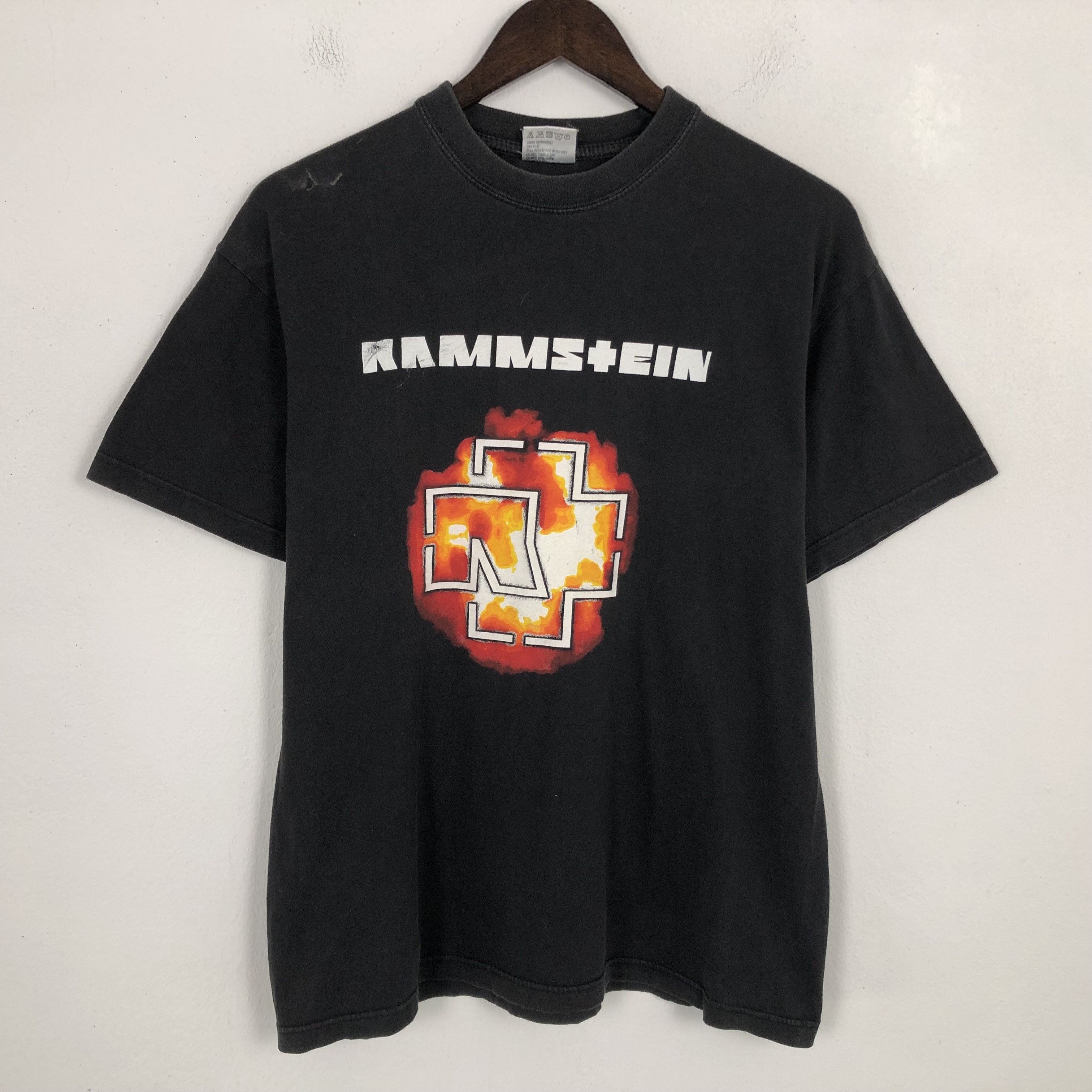 Band Tees × Vintage Vintage Rammstein Band Rock Design Tshirt Size US M / EU 48-50 / 2 - 1 Thumbnail