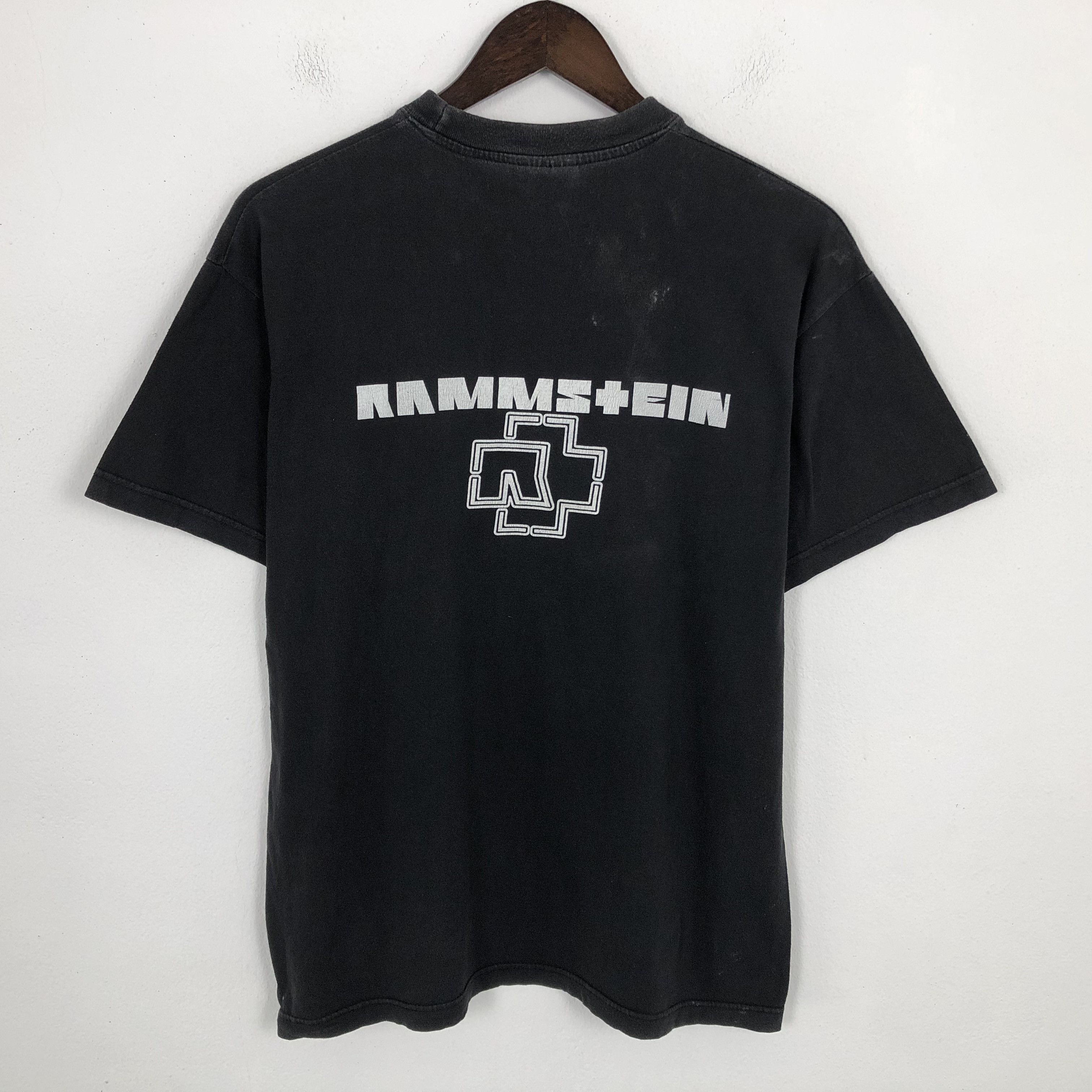 Band Tees × Vintage Vintage Rammstein Band Rock Design Tshirt Size US M / EU 48-50 / 2 - 3 Thumbnail