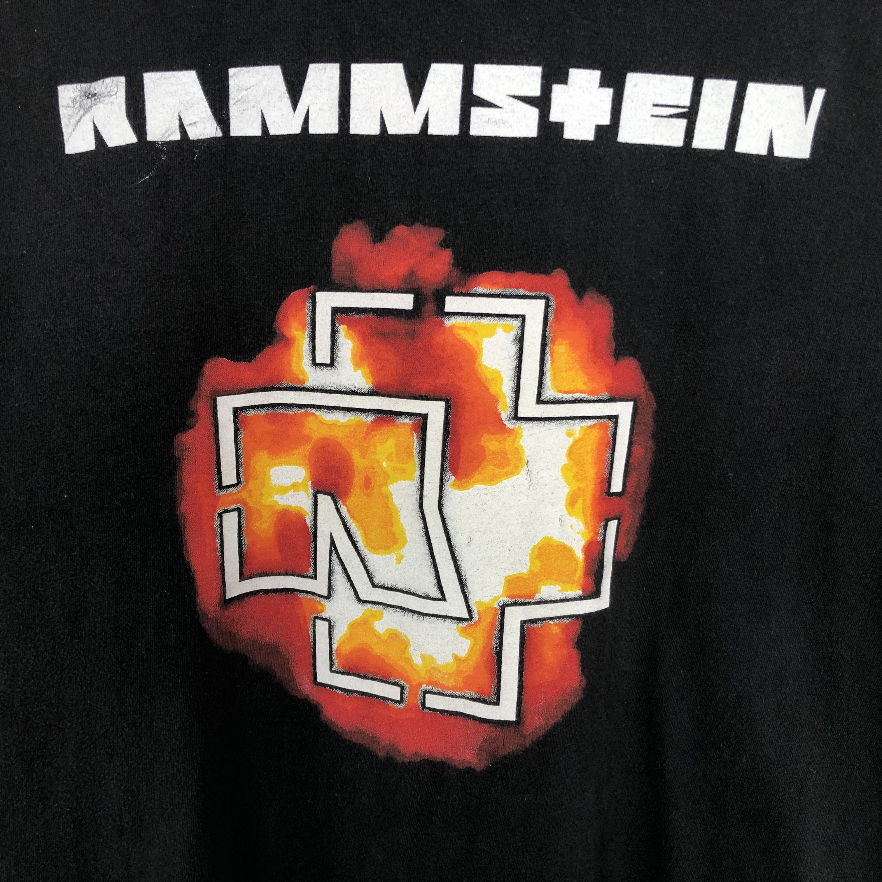 Band Tees × Vintage Vintage Rammstein Band Rock Design Tshirt Size US M / EU 48-50 / 2 - 2 Thumbnail