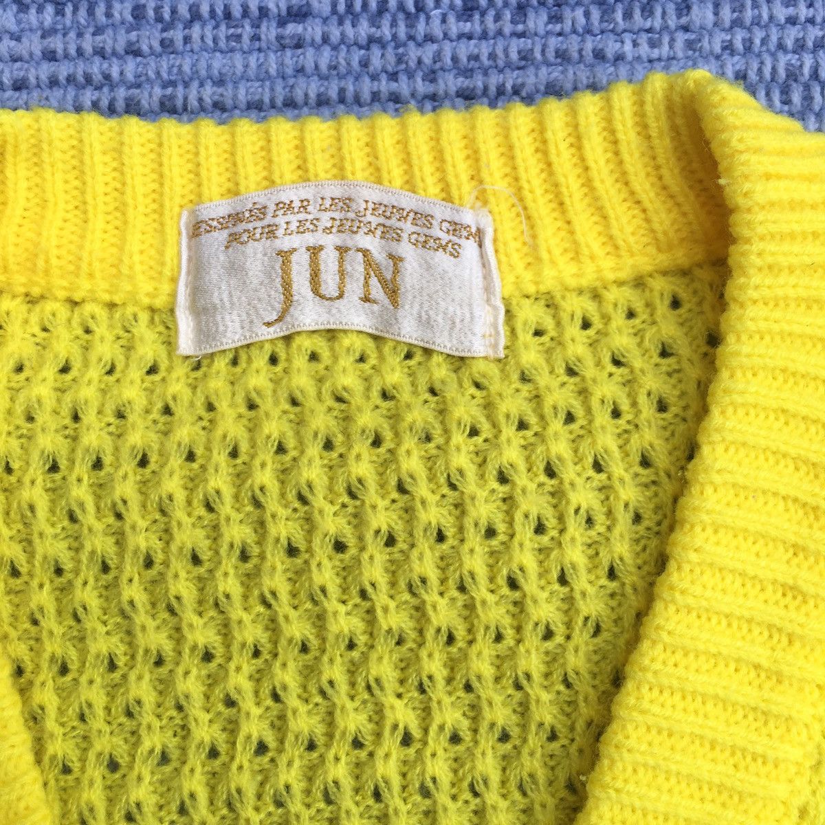 Japanese Brand × Vintage vintage yellow knit Size US M / EU 48-50 / 2 - 2 Thumbnail