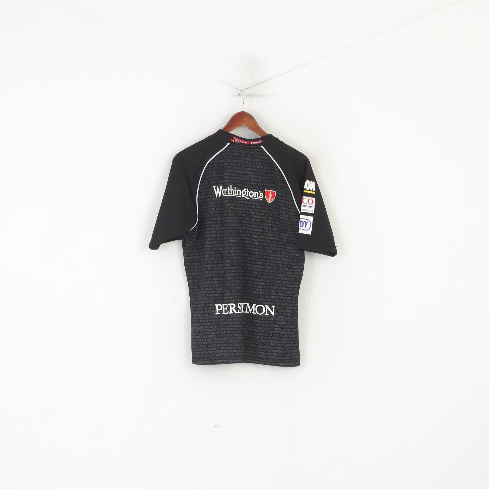Vintage Kooga Ospreys Men SML Shirt Black Rugby Union 7555 Size US M / EU 48-50 / 2 - 6 Thumbnail